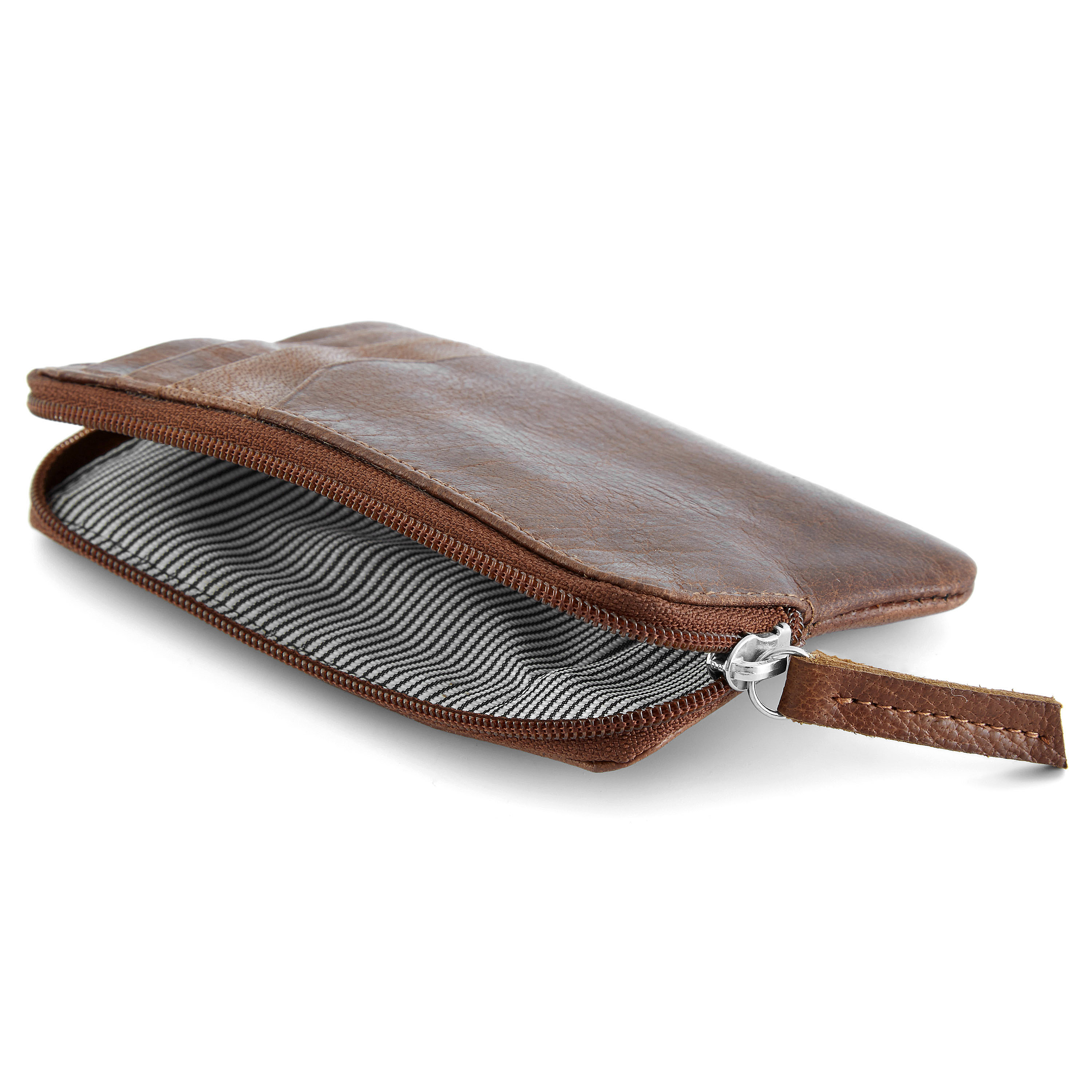 Tankleurige California Leren Portemonnee met Rits - 2