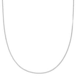 Silberfarbene Ketten Halskette 2mm 
