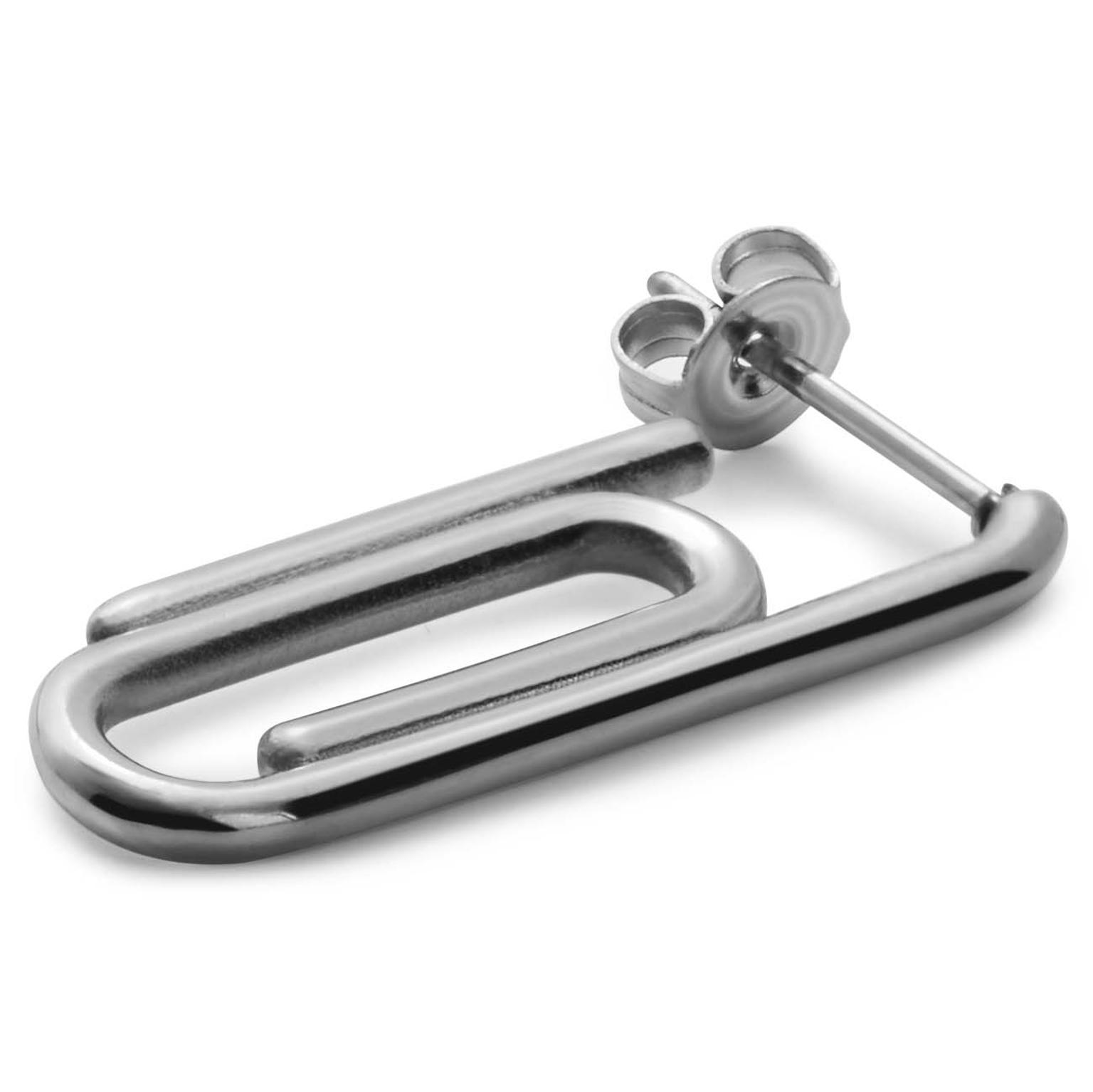 Ατσάλινο Σκουλαρίκι Καρφί Floyd Paperclip Ατσάλινο Σκουλαρίκι Καρφί Floyd Paperclip