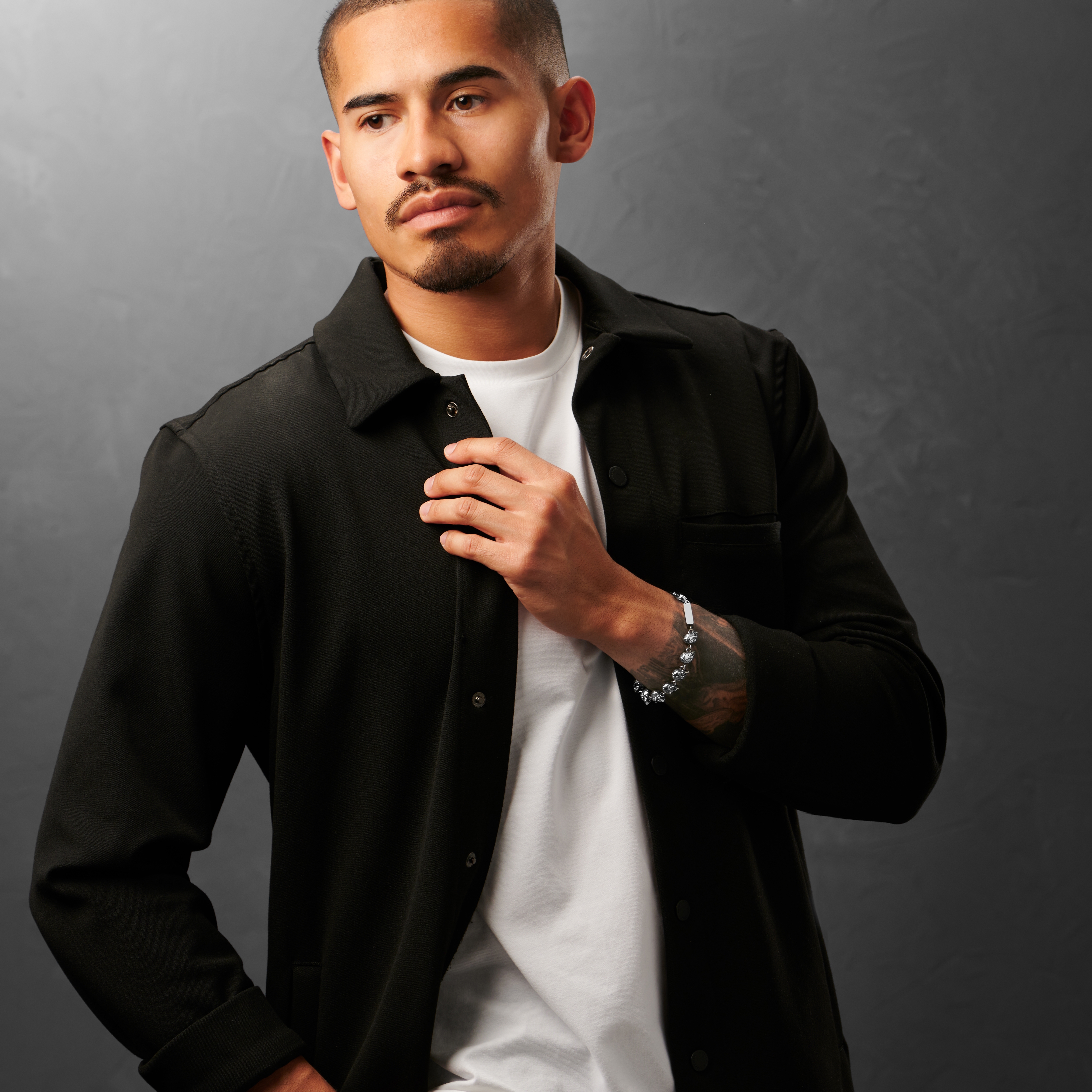 Ruben Rico Steel Skull Bracelet - 5