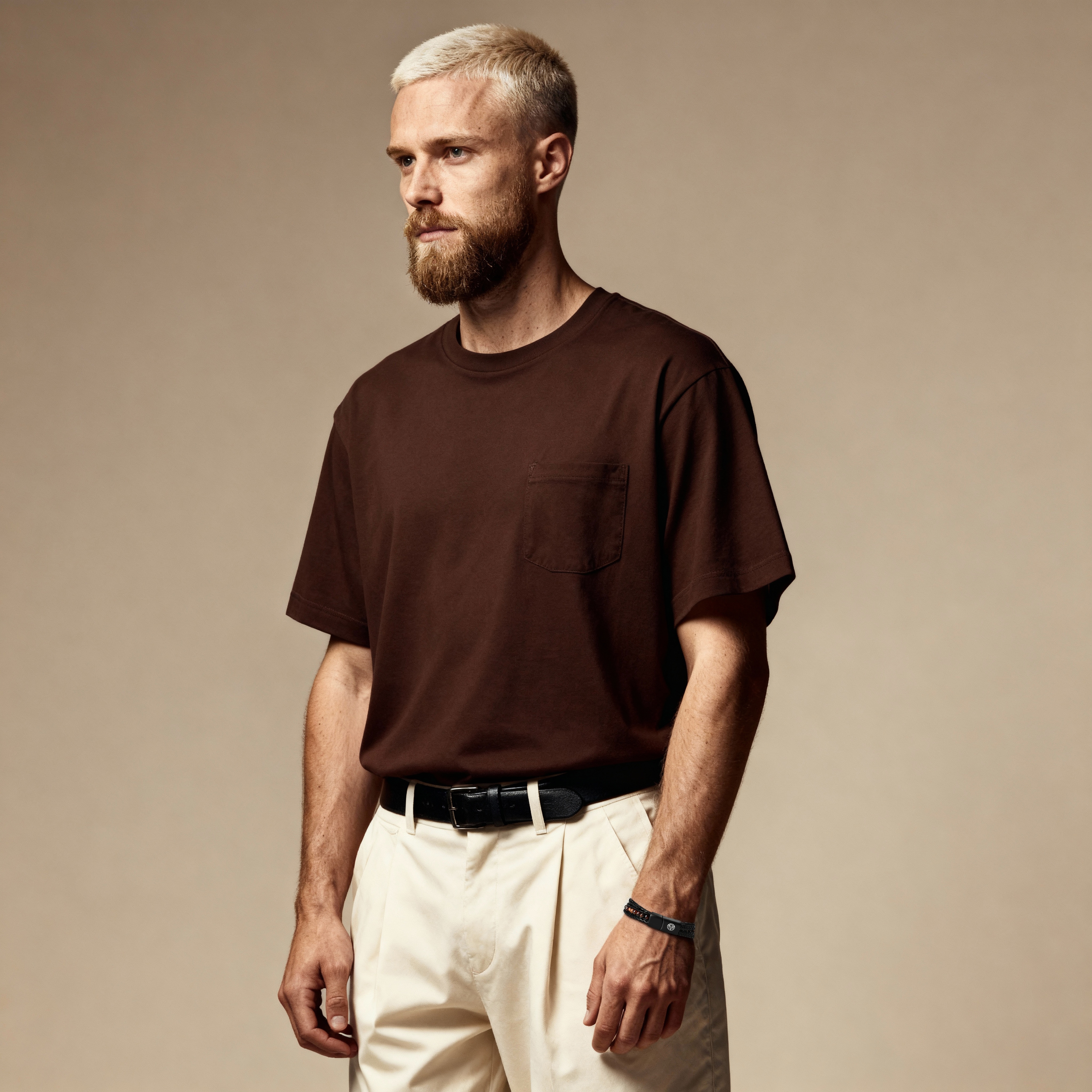 Kožený náramek Naxos s korálky z červeného tygřího oka - 6