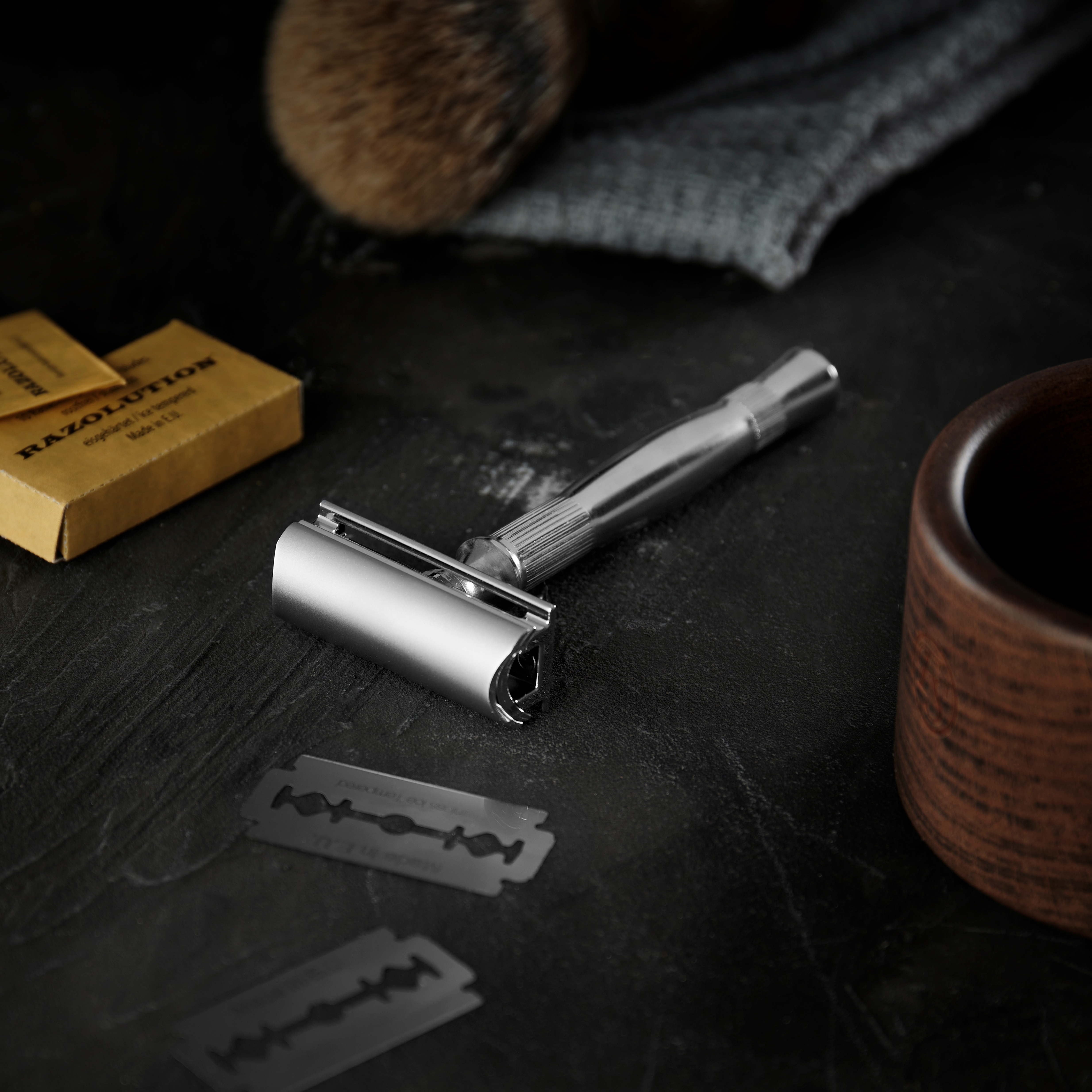 Rustfri 4shave Luksus Barberhøvel - 3