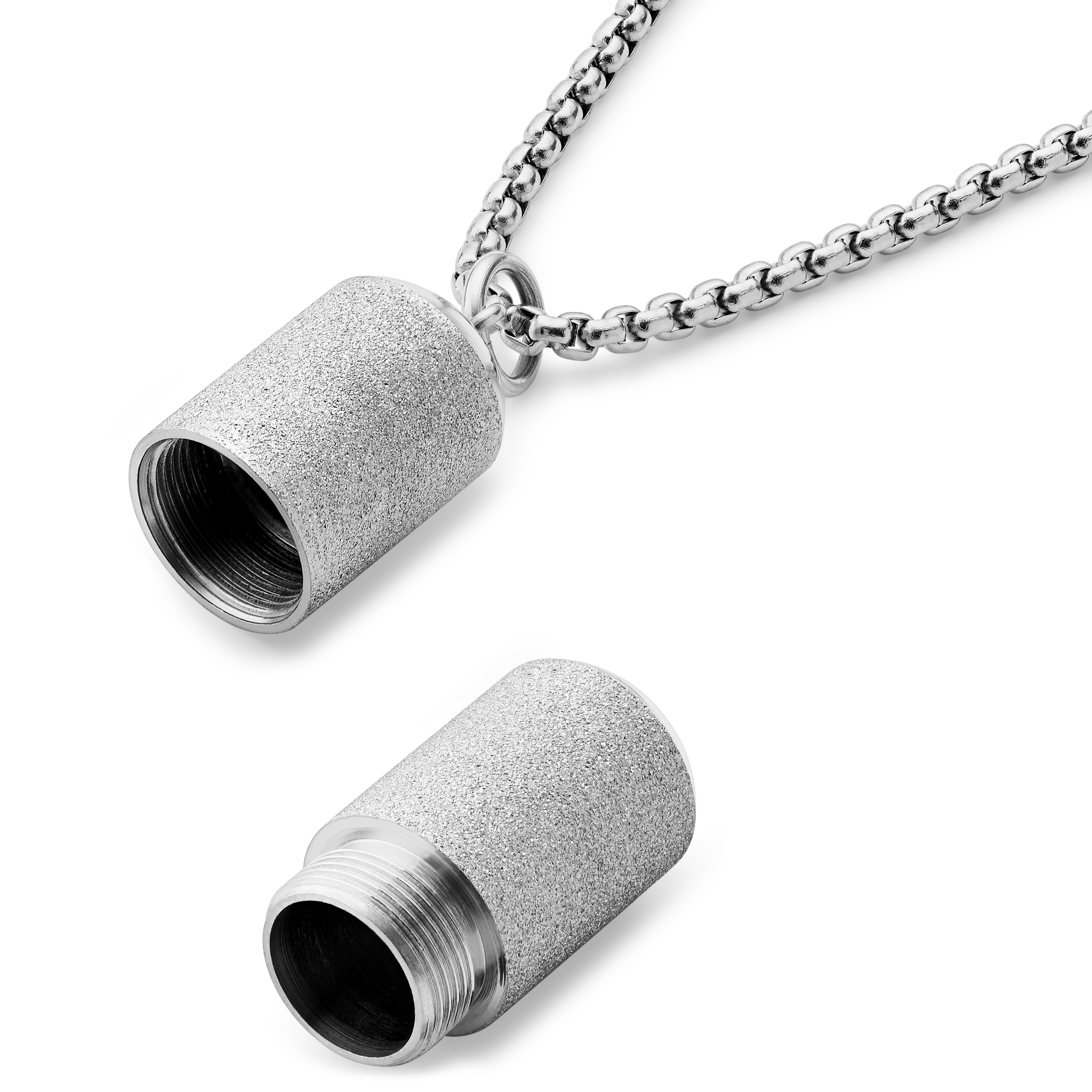 Egan | Limited Edition Frostat Silverfärgat Pillerhalsband - 7