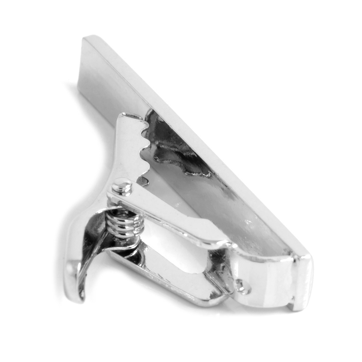 Poleret Sølvfarvet 4 cm Slipsenål - 3