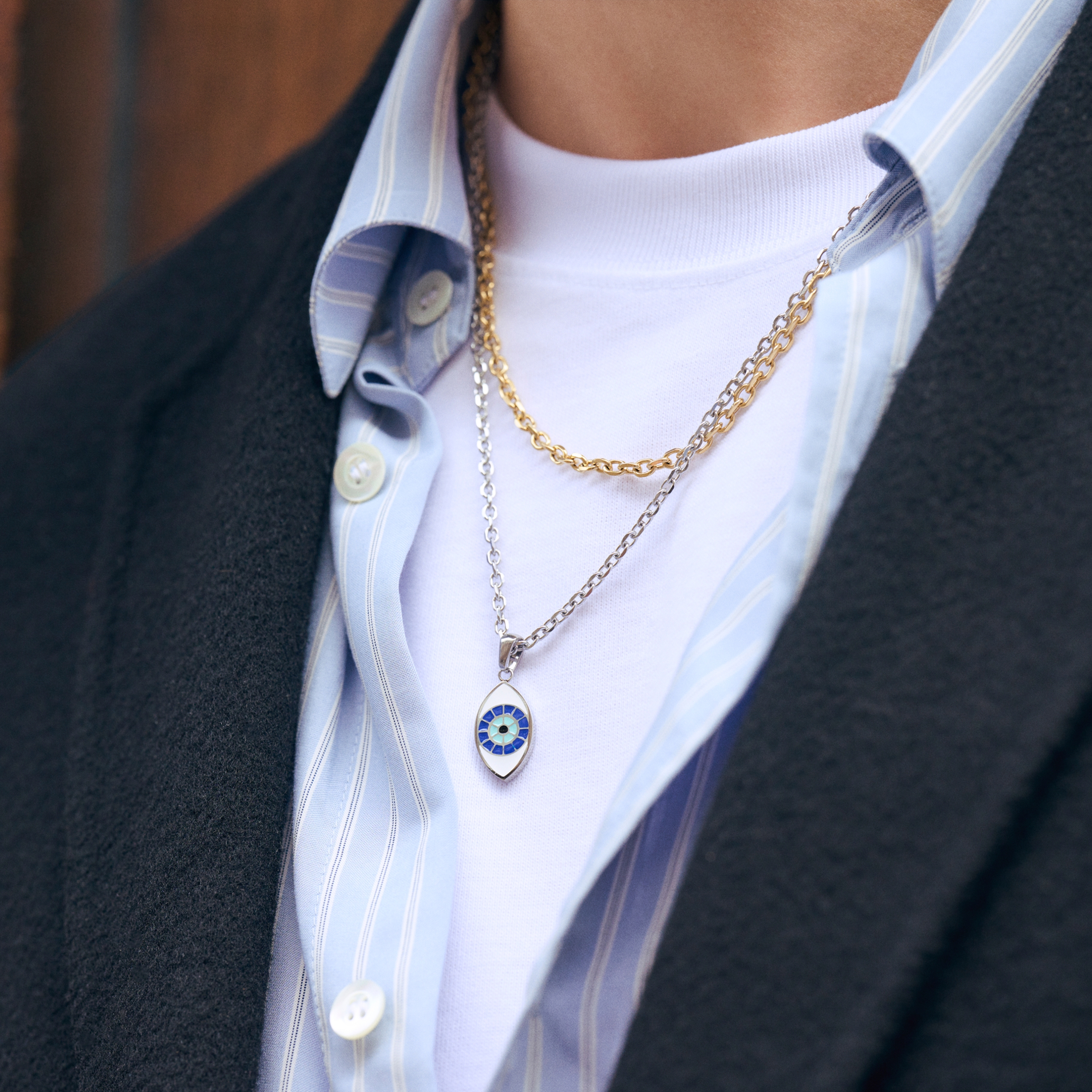 Essentials | Collana con catena a cavo da 6 mm color oro - 3