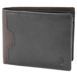 Lukas Black Leather RFID-Blocking Wallet