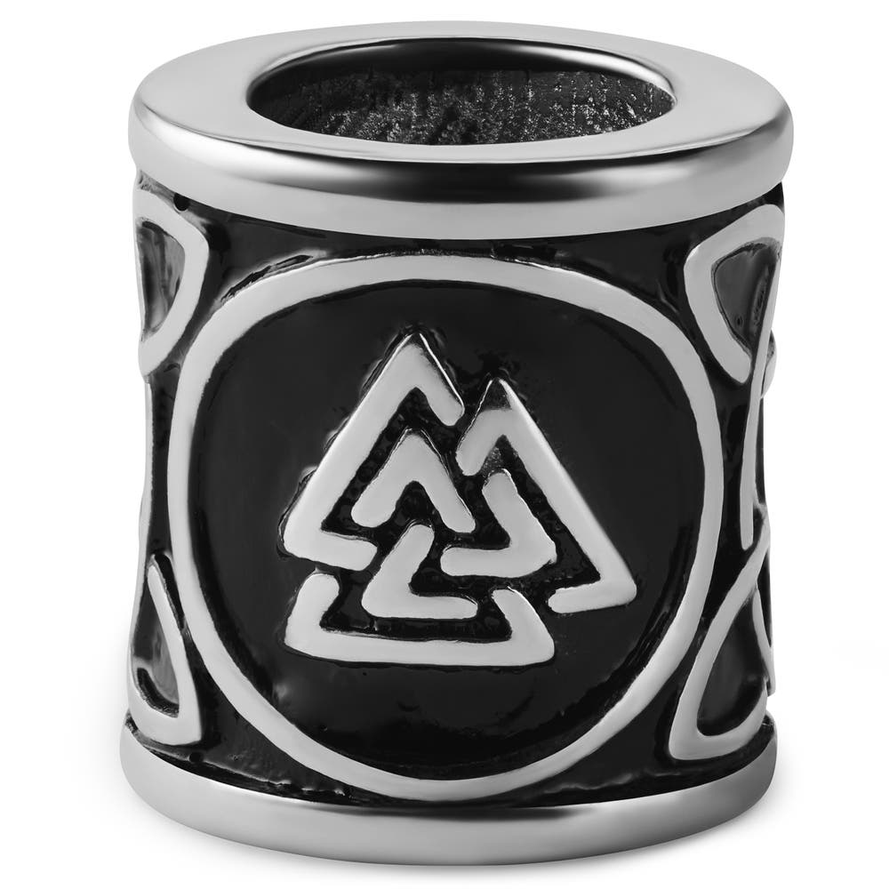 hover: Roestvrijstalen Viking Valknut Baardring hover: Roestvrijstalen Viking Valknut Baardring