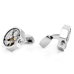 Gemelli Orologio Meccanico Con Tourbillon Funzionante – Gemelli Uomo Francesi Unbranded - Foto 2