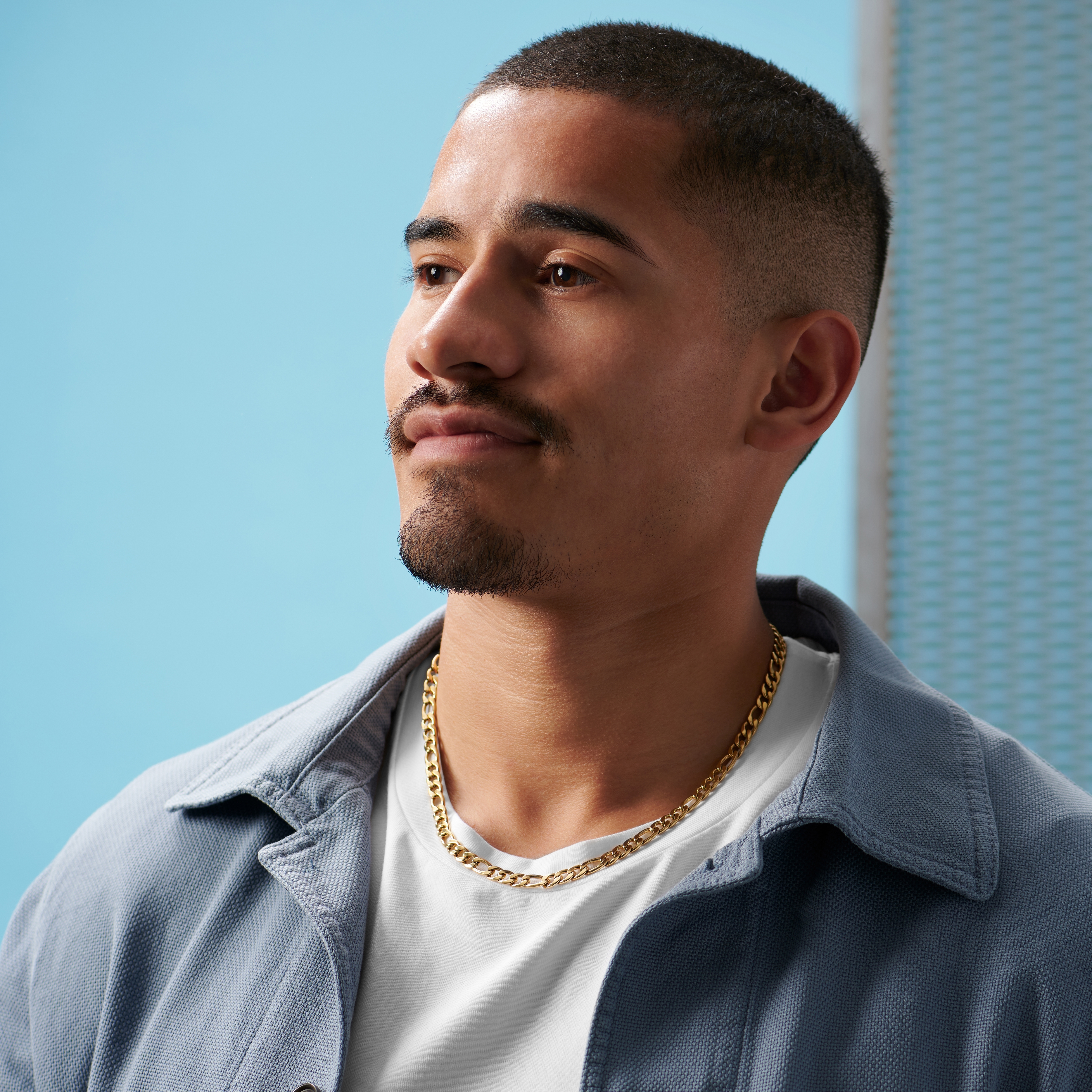 Curtis Amager Gold-Tone Figaro Chain Necklace - 6