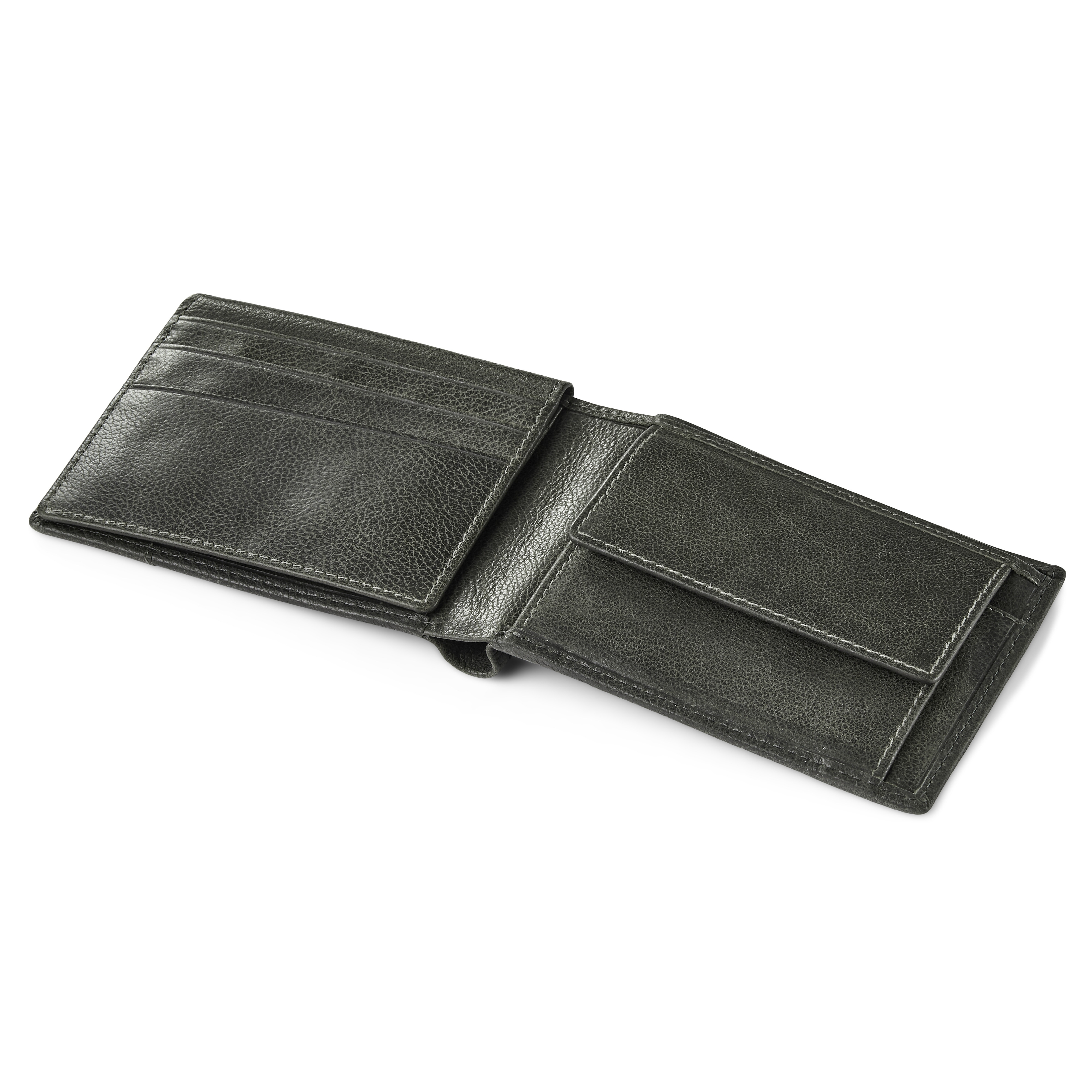 Καφέ-Γκρι Δερμάτινο Πορτοφόλι RFID Licio Dotty - 6