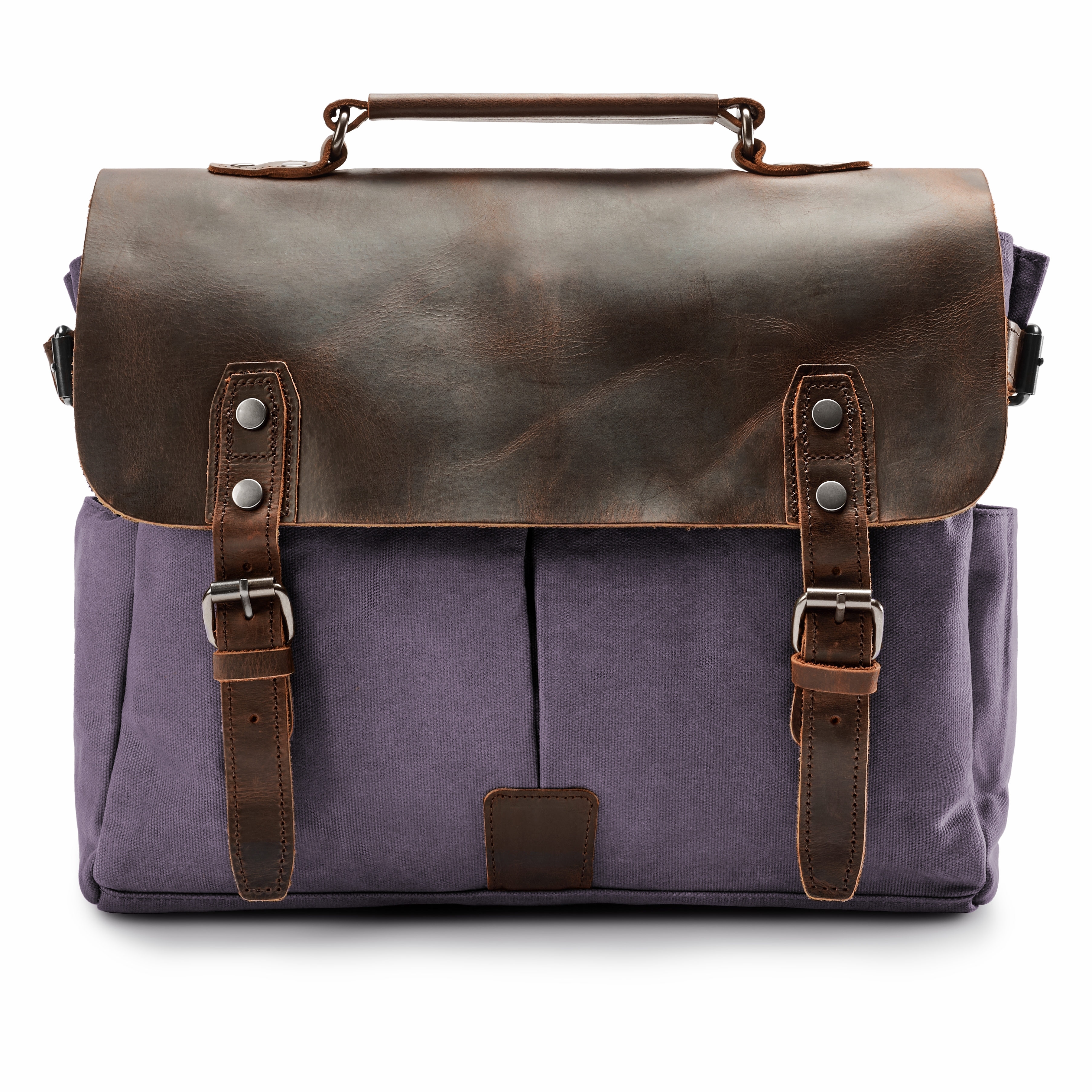 Sac à bandoulière de style vintage gris violacé - 2