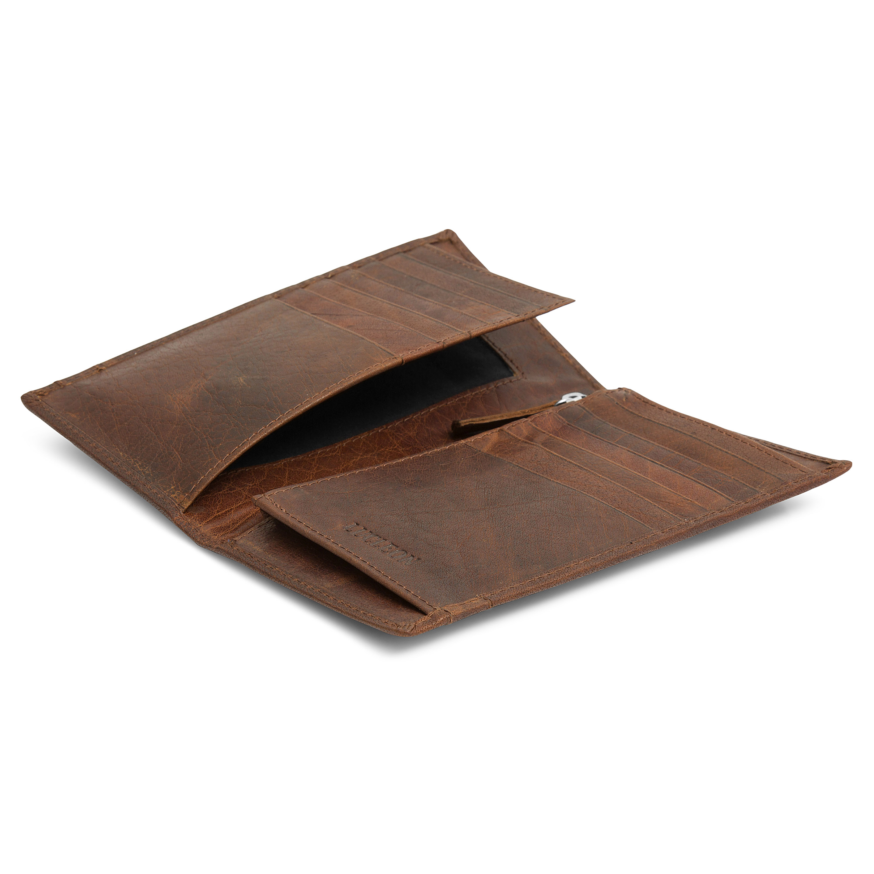 Montreal Long Tan RFID Leather Wallet - 7