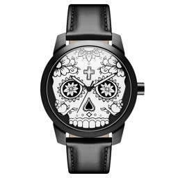 Todos | Zegarek z białą czaszką Dnia Zmarłych