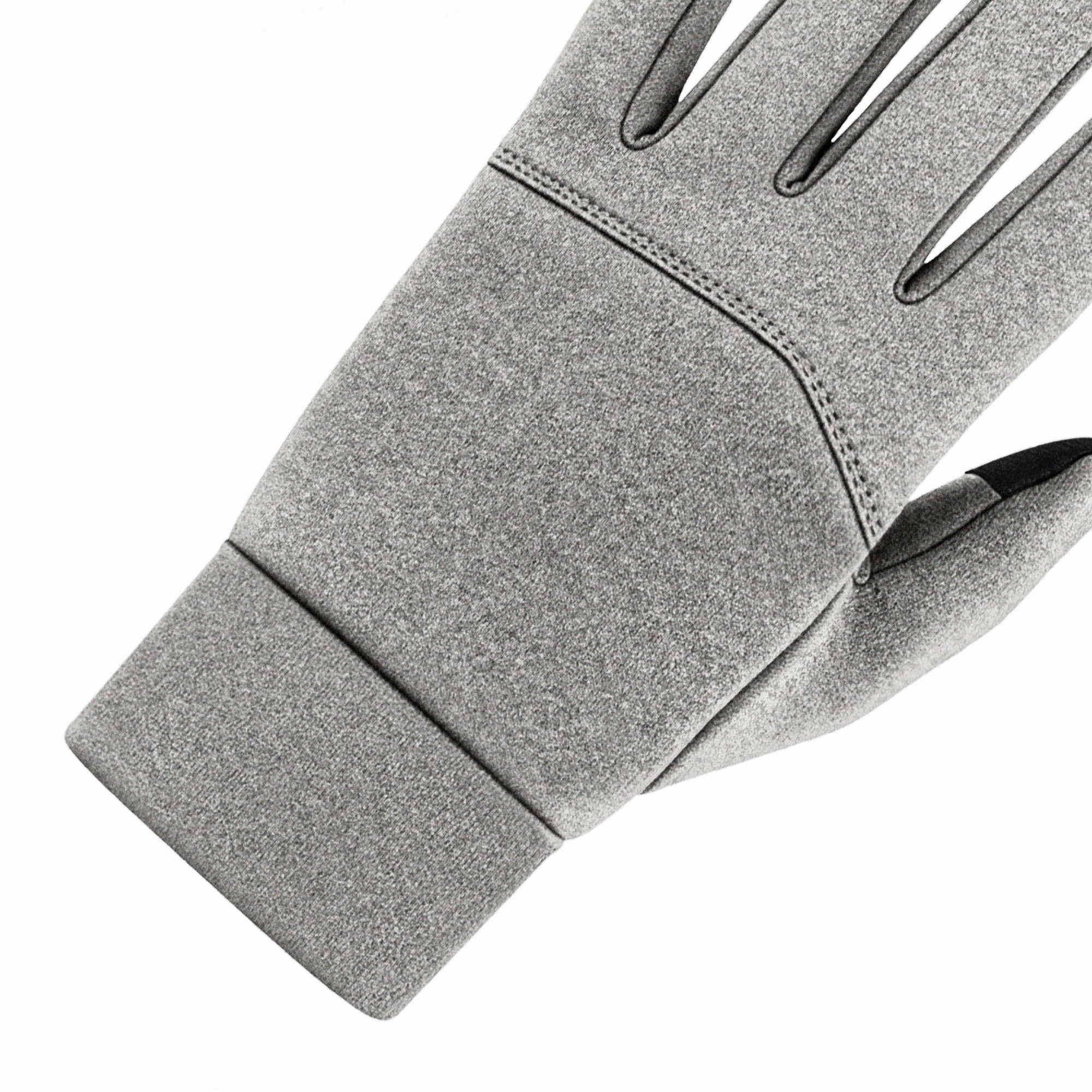 Guantes deportivos con agarre antideslizante y compatibles con pantalla táctil gris claro - 2