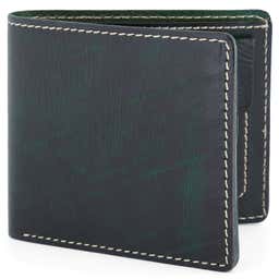 Green Bi-Fold Leather Wallet