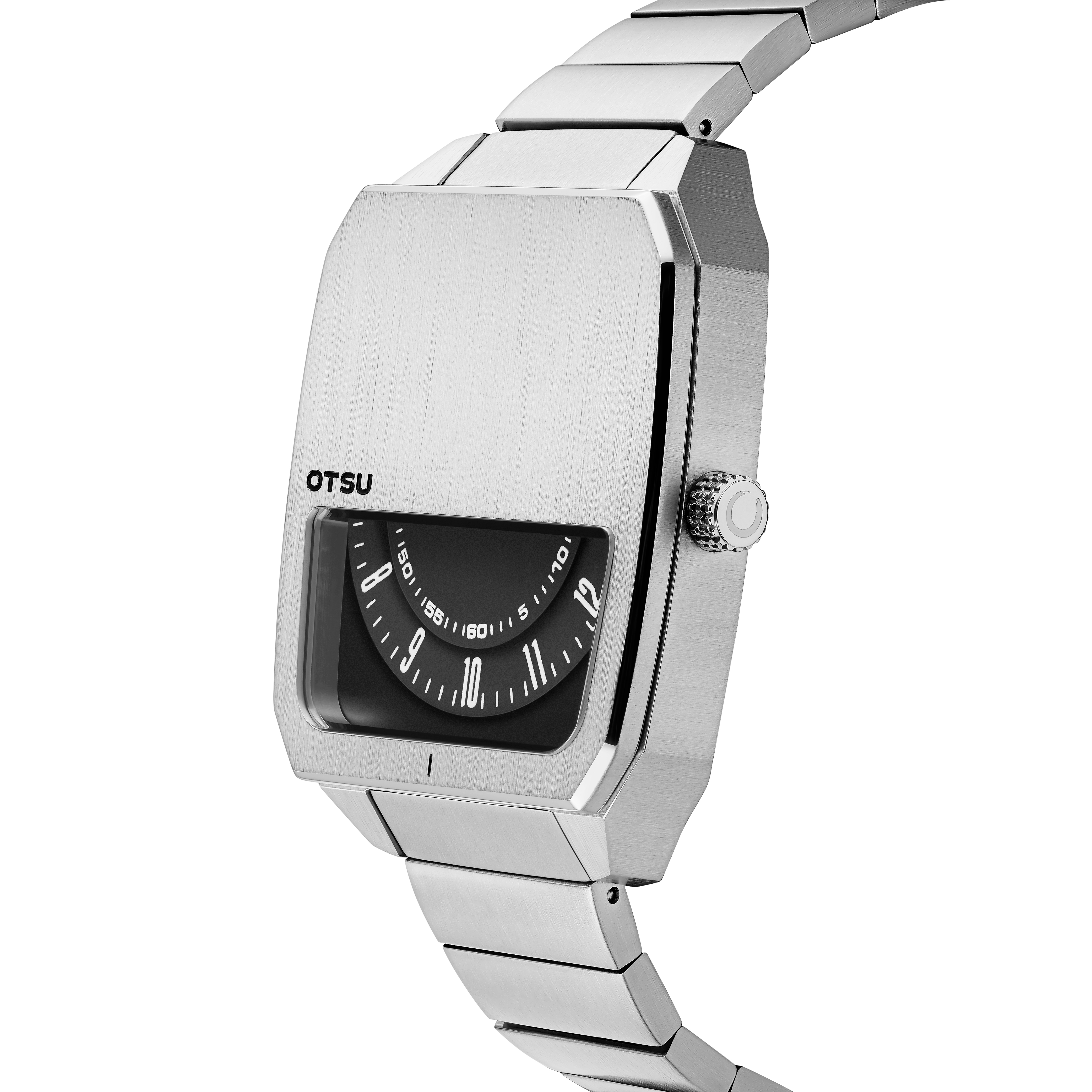 Hoc | Orologio a mezzo quadrante in acciaio inossidabile color argento - 2