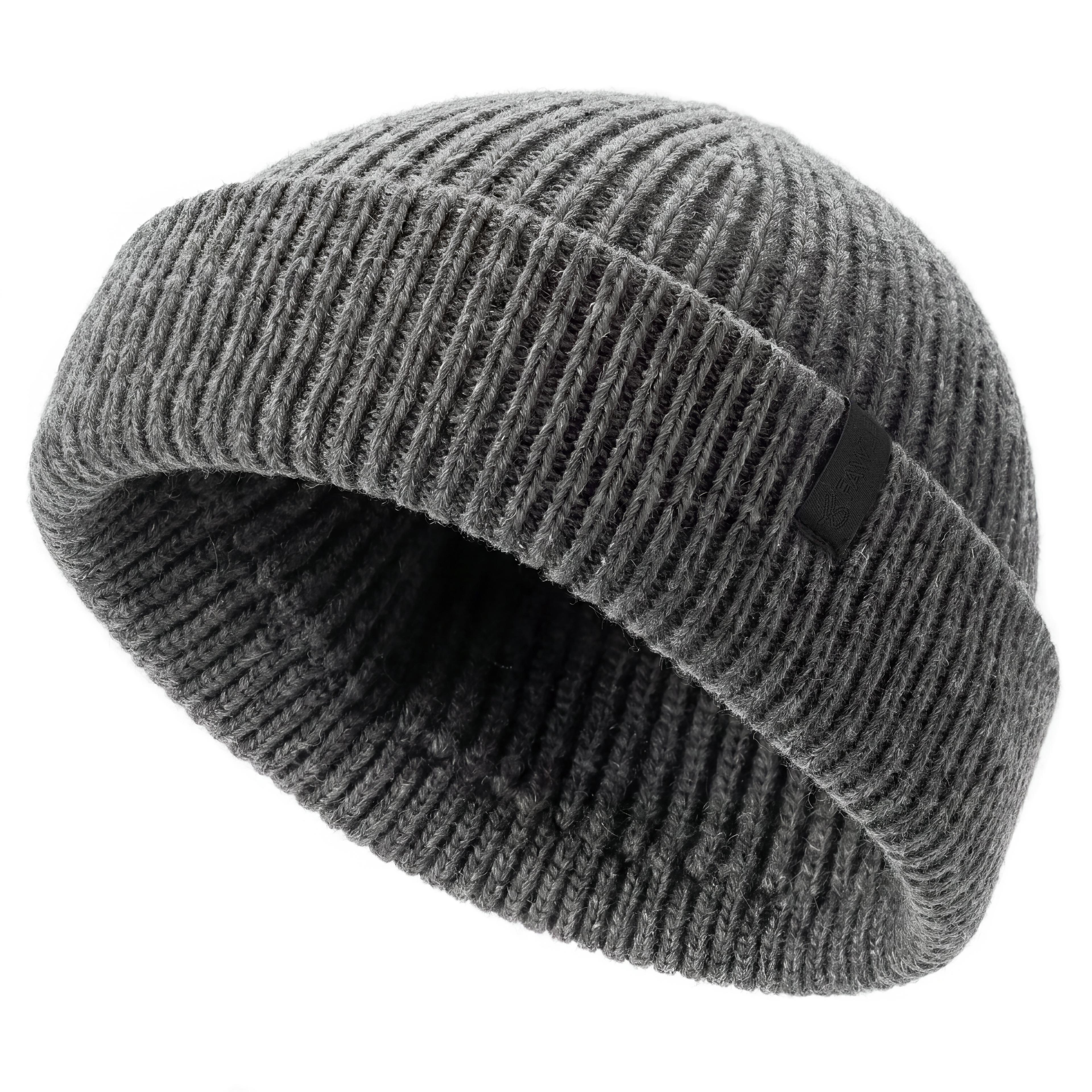 Nordic | Fisherman beanie i mørkegrå uldblend Nordic | Fisherman beanie i mørkegrå uldblend
