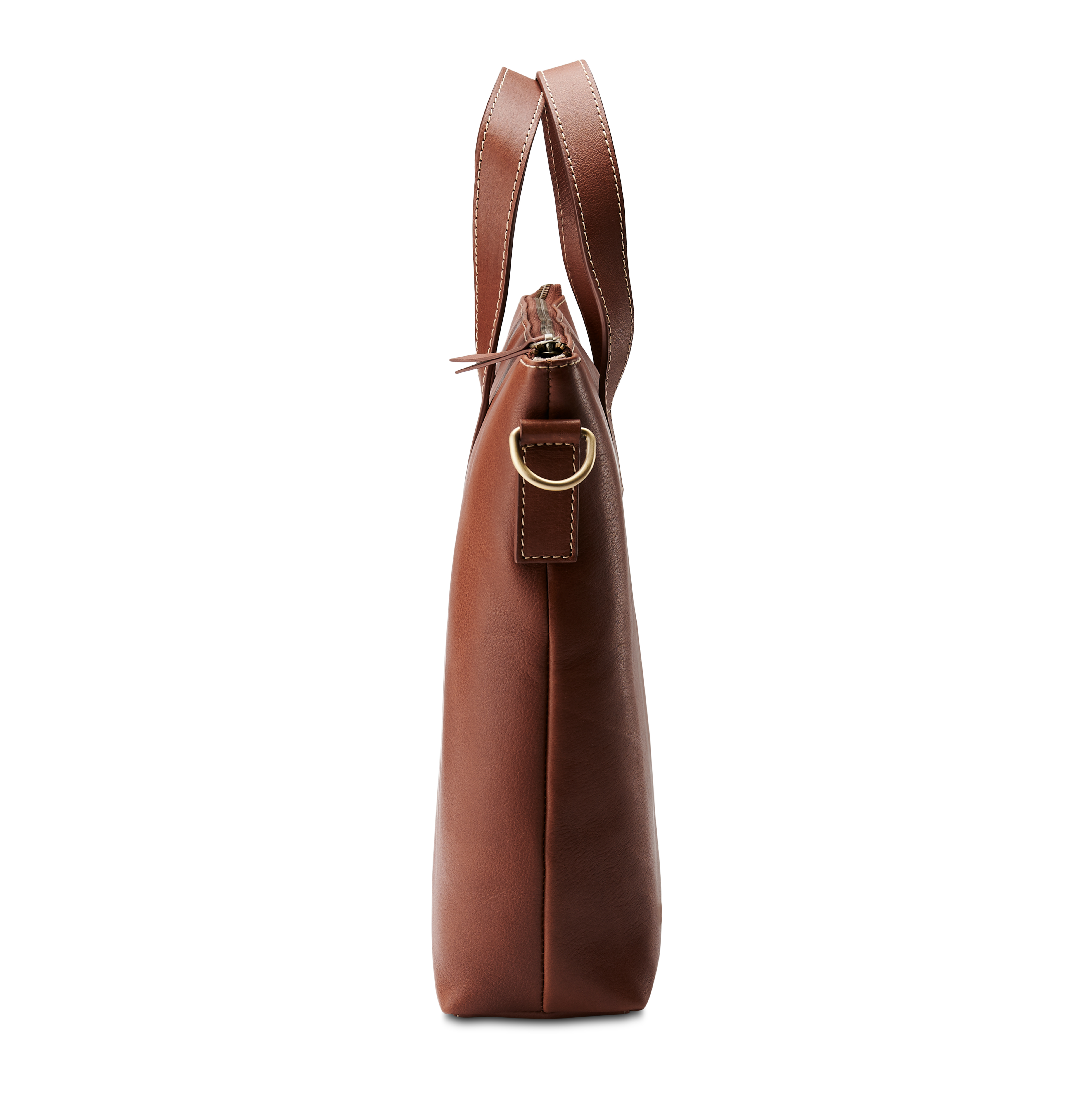 Borsa tote Felix in pelle marrone chiaro - 7