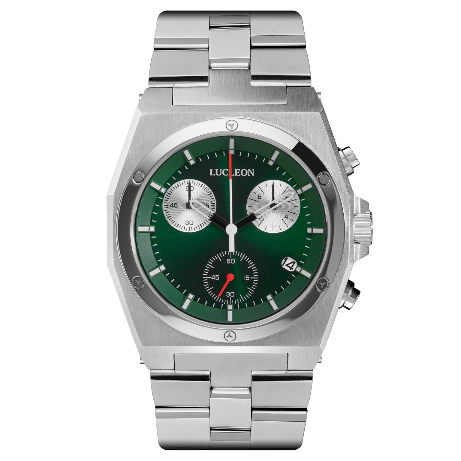 Leal Ray Edelstahl Chronograph Armbanduhr Leal Ray Edelstahl Chronograph Armbanduhr