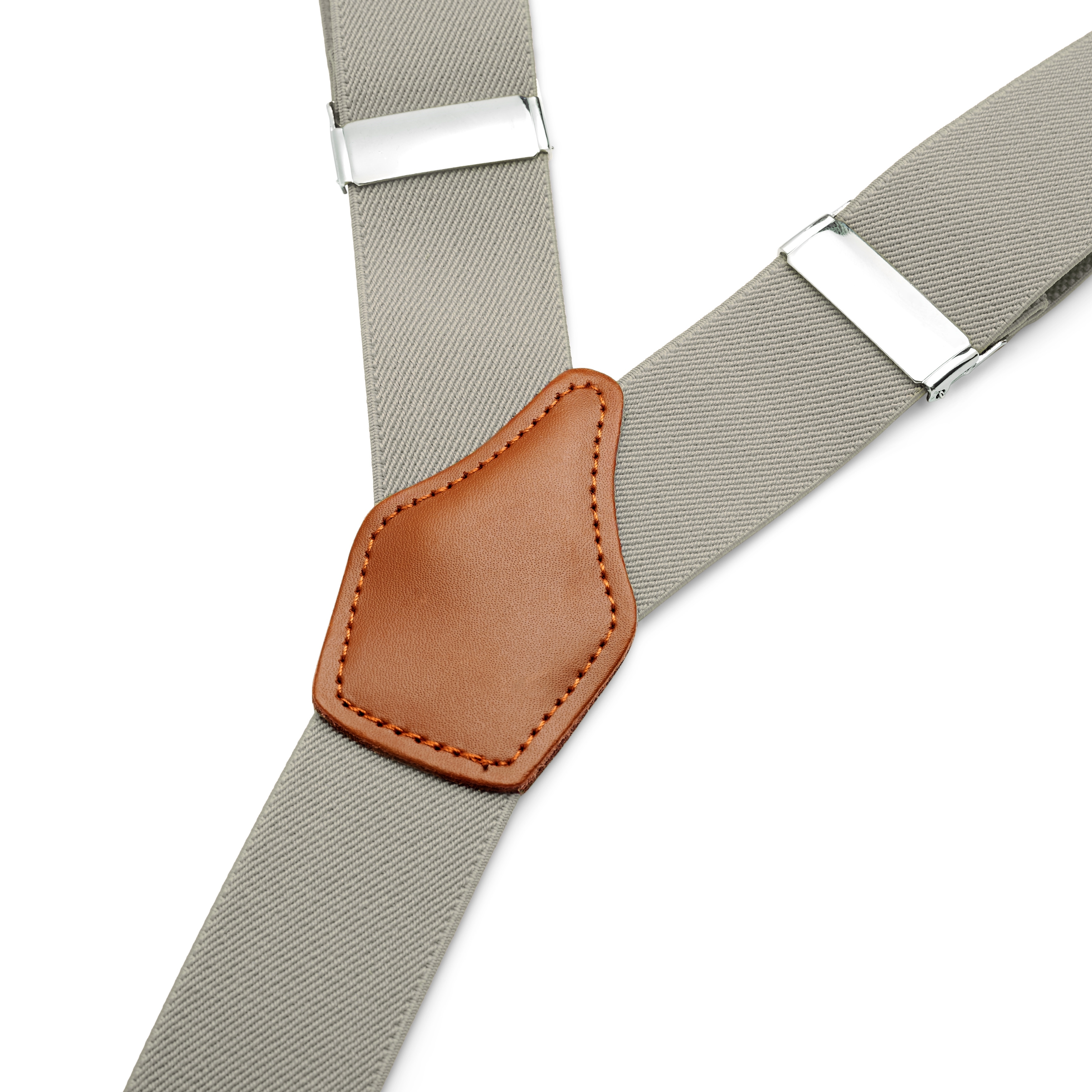 Tirantes convertibles anchos en gris claro con adornos - 2