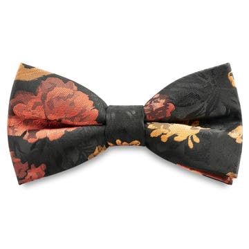 Dianthus | Black, Orange and Yellow Flower Pre-Tied Bow Tie