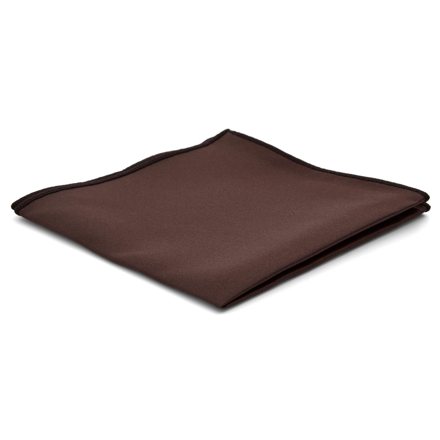 Dark Brown Basic Pocket Square Dark Brown Basic Pocket Square