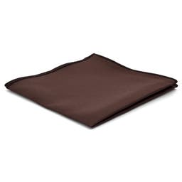Pañuelo de bolsillo básico marrón oscuro