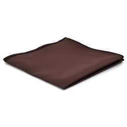 Basic Dark Brown Pocket Square