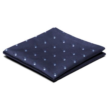 Navy Blue Christmas Reindeer Pattern Pocket Square Navy Blue Christmas Reindeer Pattern Pocket Square