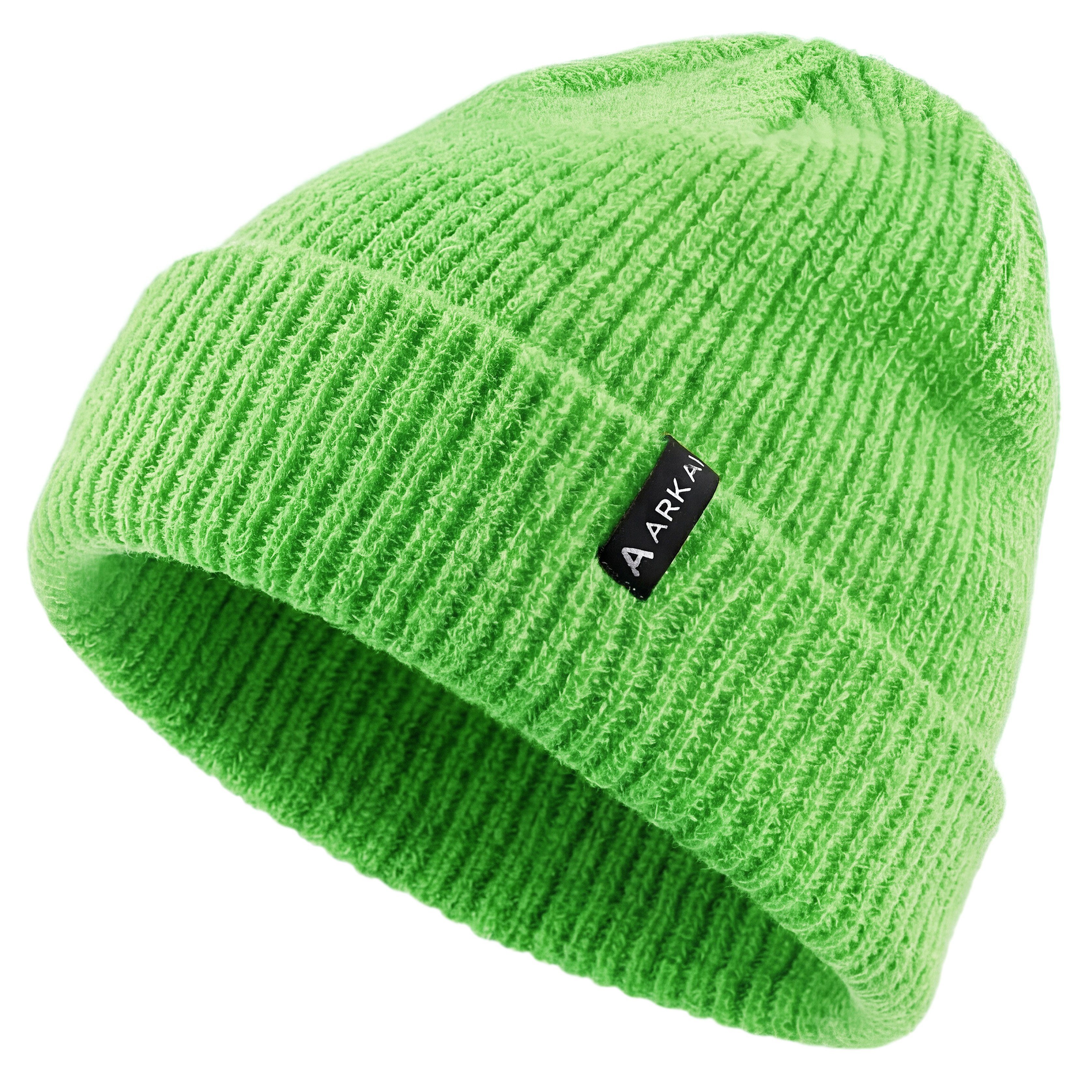 Nordic | Green Rib-Knit Fisherman Beanie