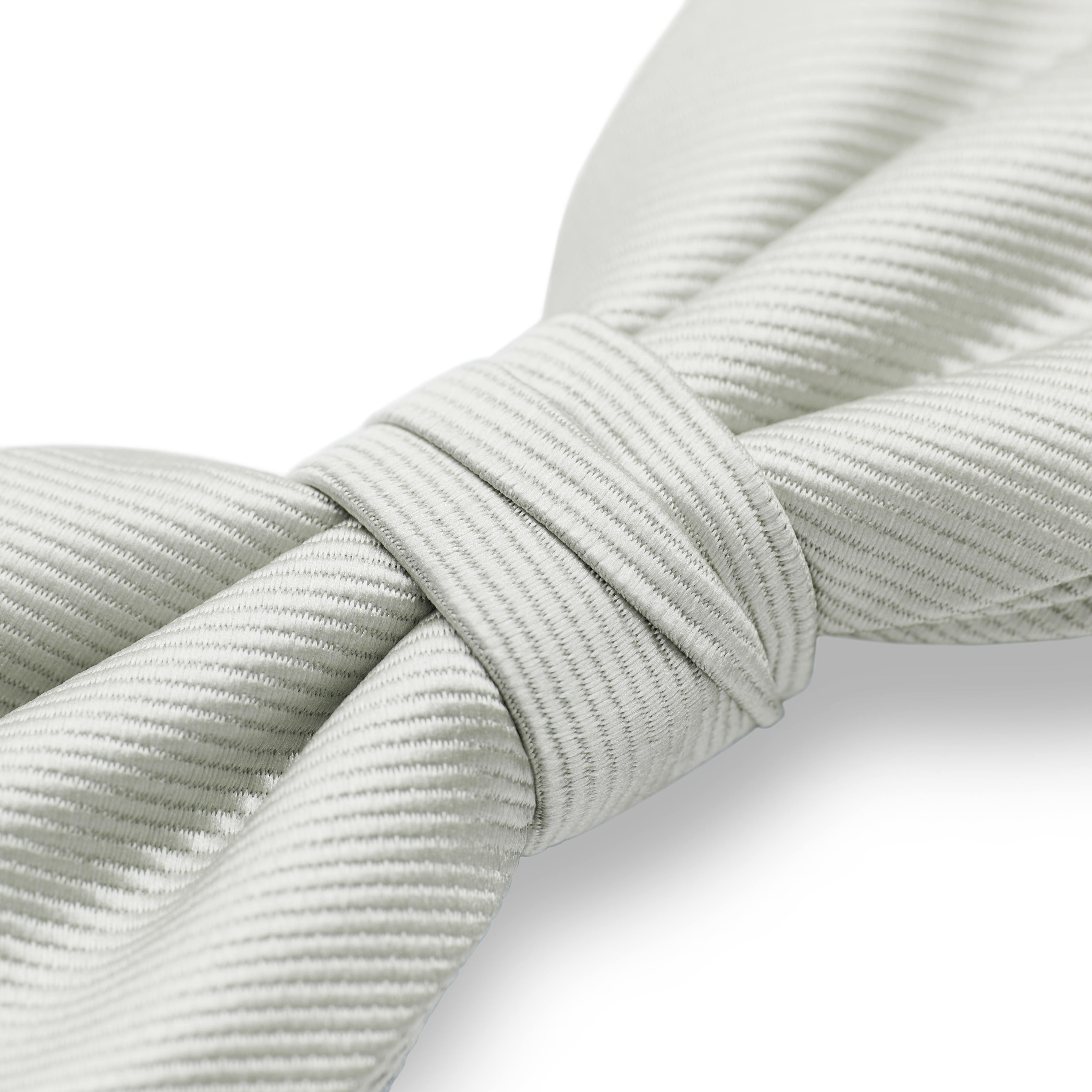 Lichtgrijze Voorgestrikte Vlinderdas van Grosgrain - 4