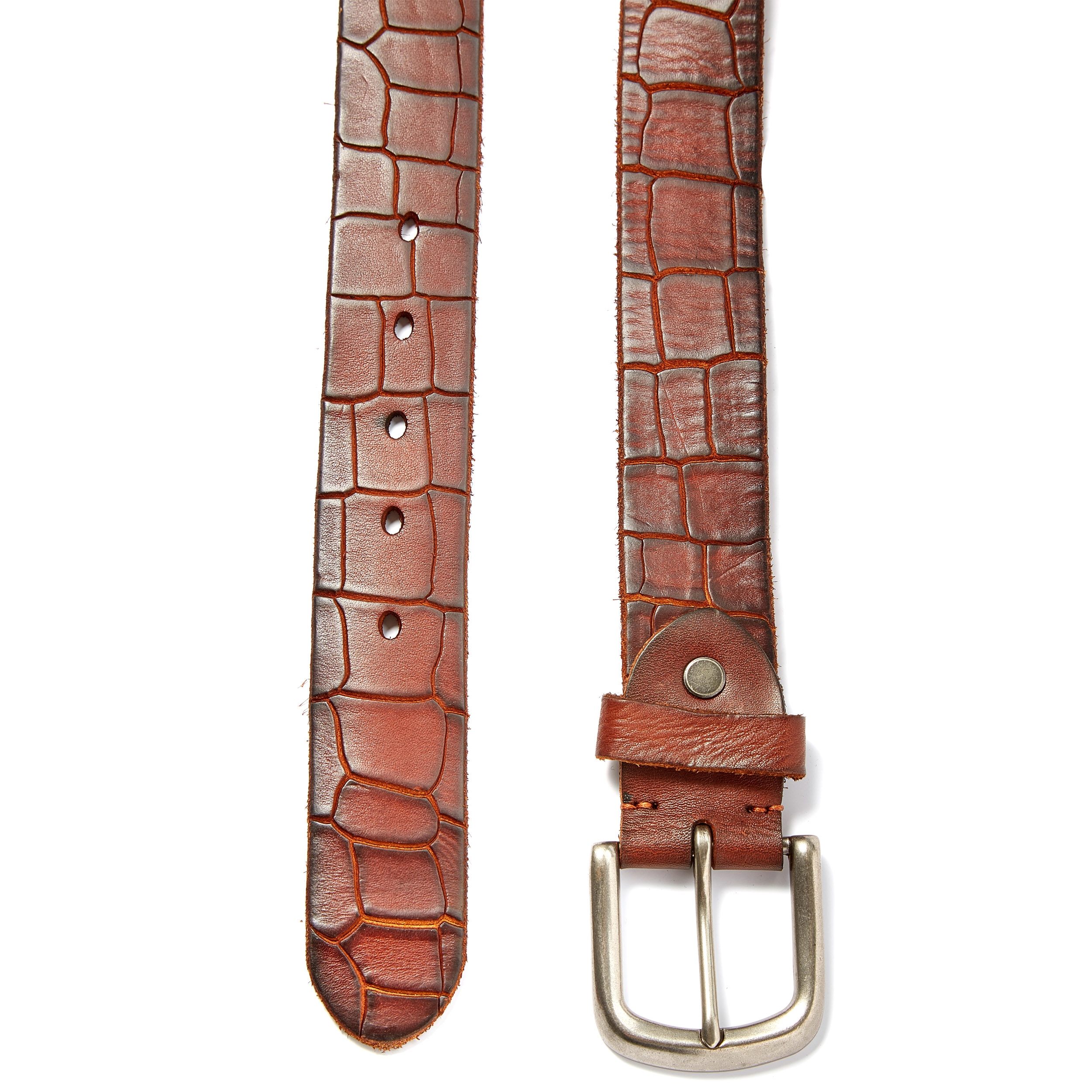 Červenohnedý krokodíly opasok - 2