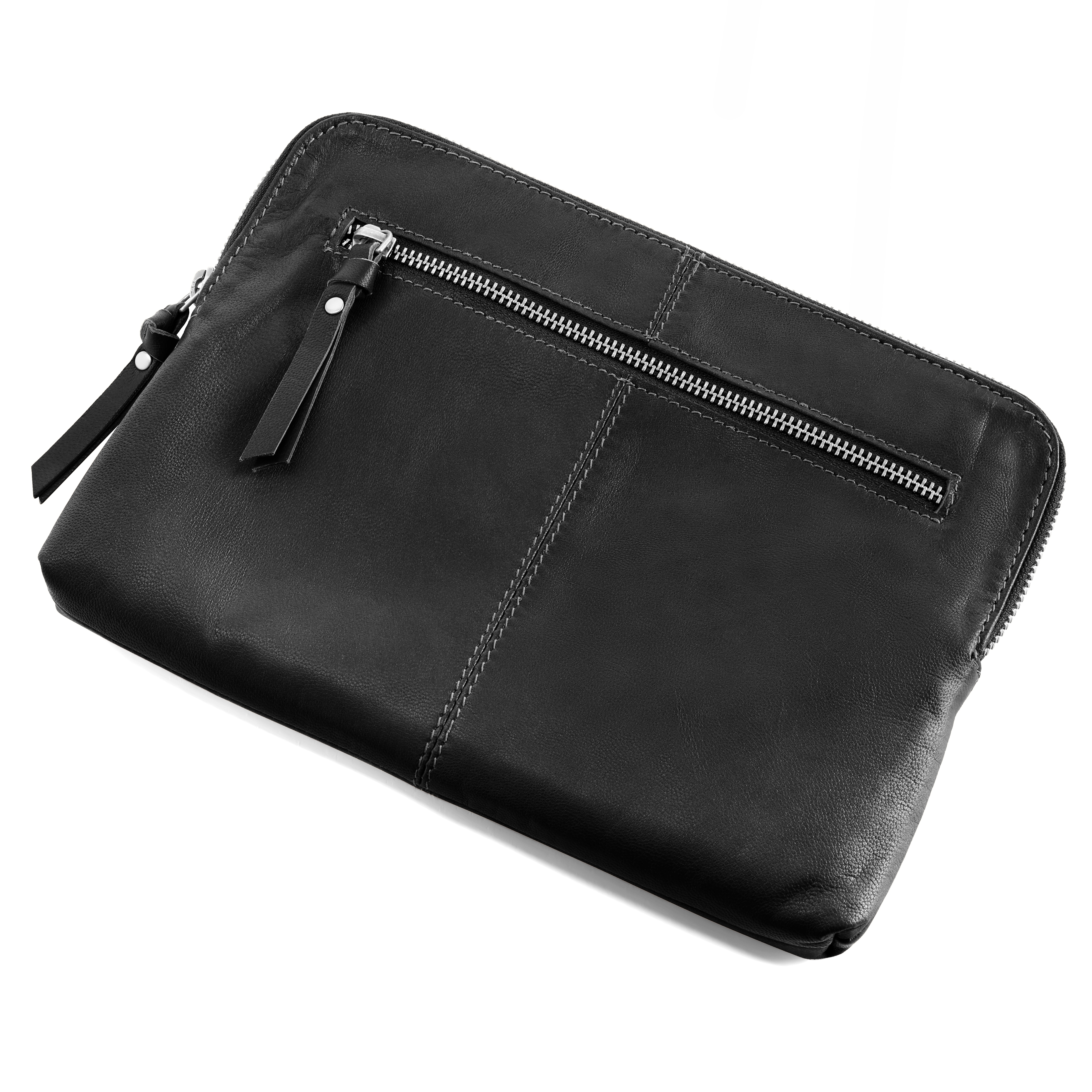 iPad Tablet Sleeve | Black Goat Leather - 3