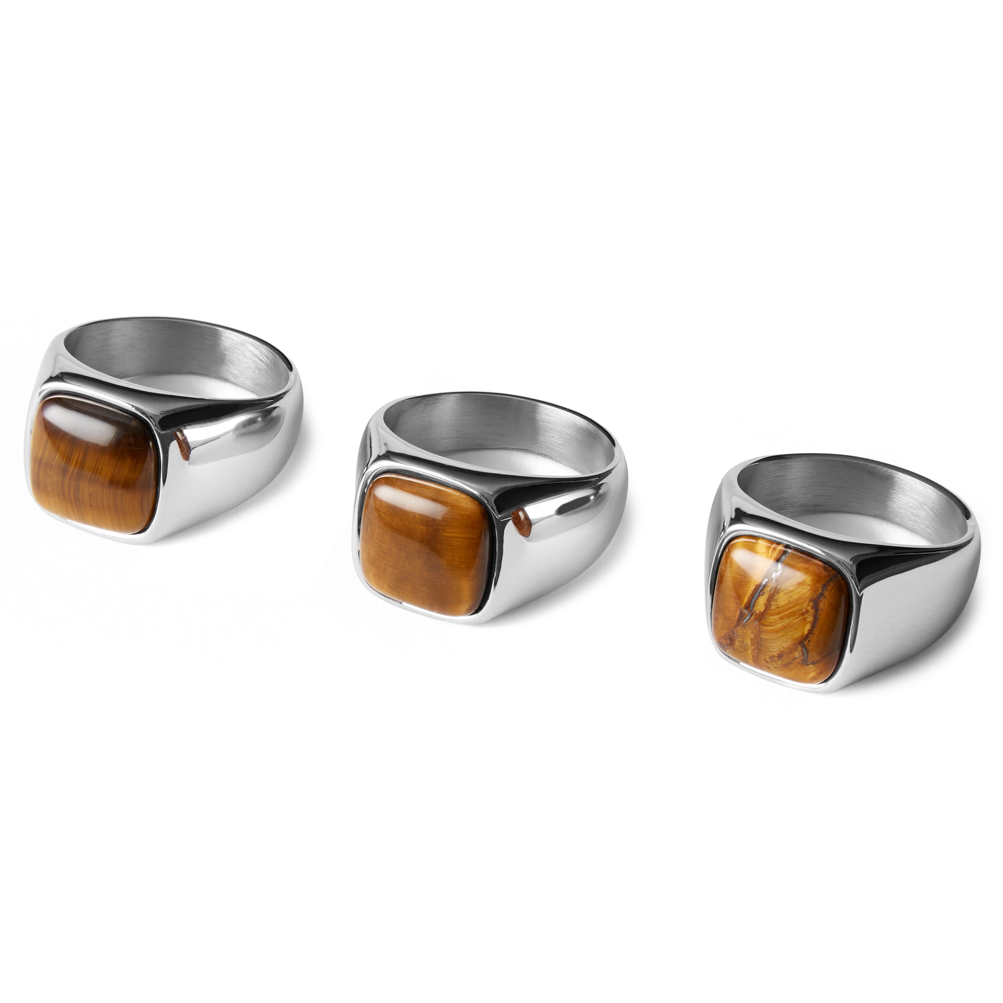 Len Tiger’s Eye Gravel Ring  - 2