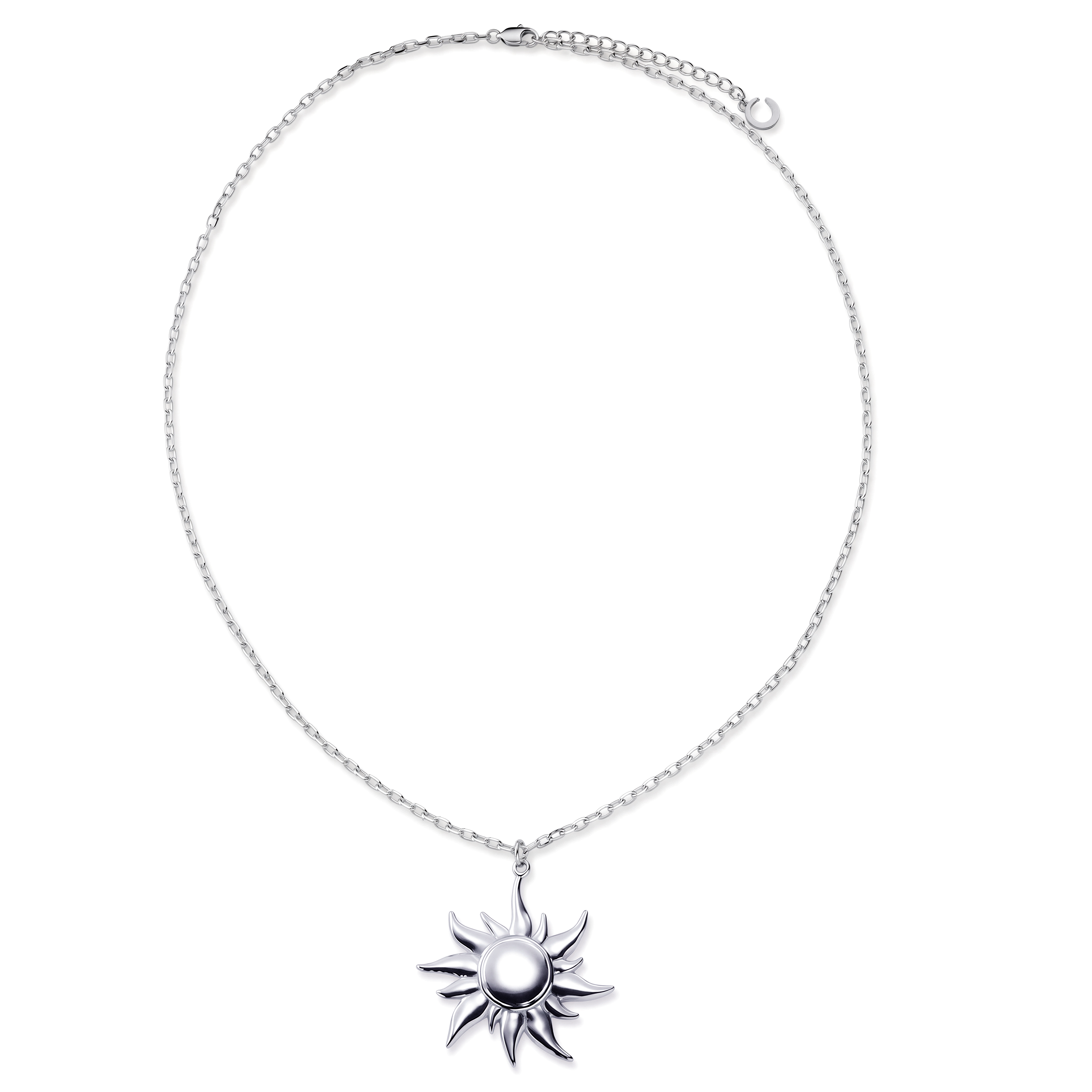 Pearlmania | Collar Solar Burst con colgante de acero inoxidable - 4