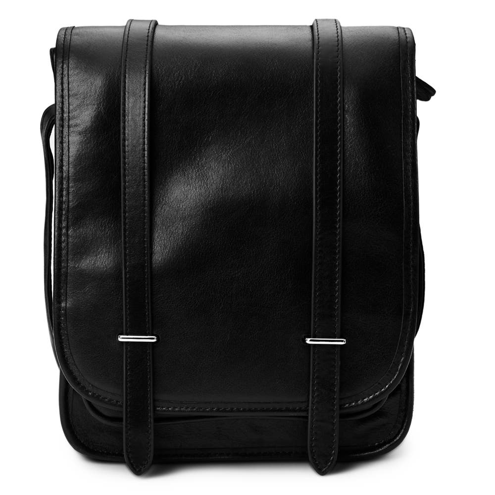 hover: Black Leather Satchel Bag hover: Black Leather Satchel Bag