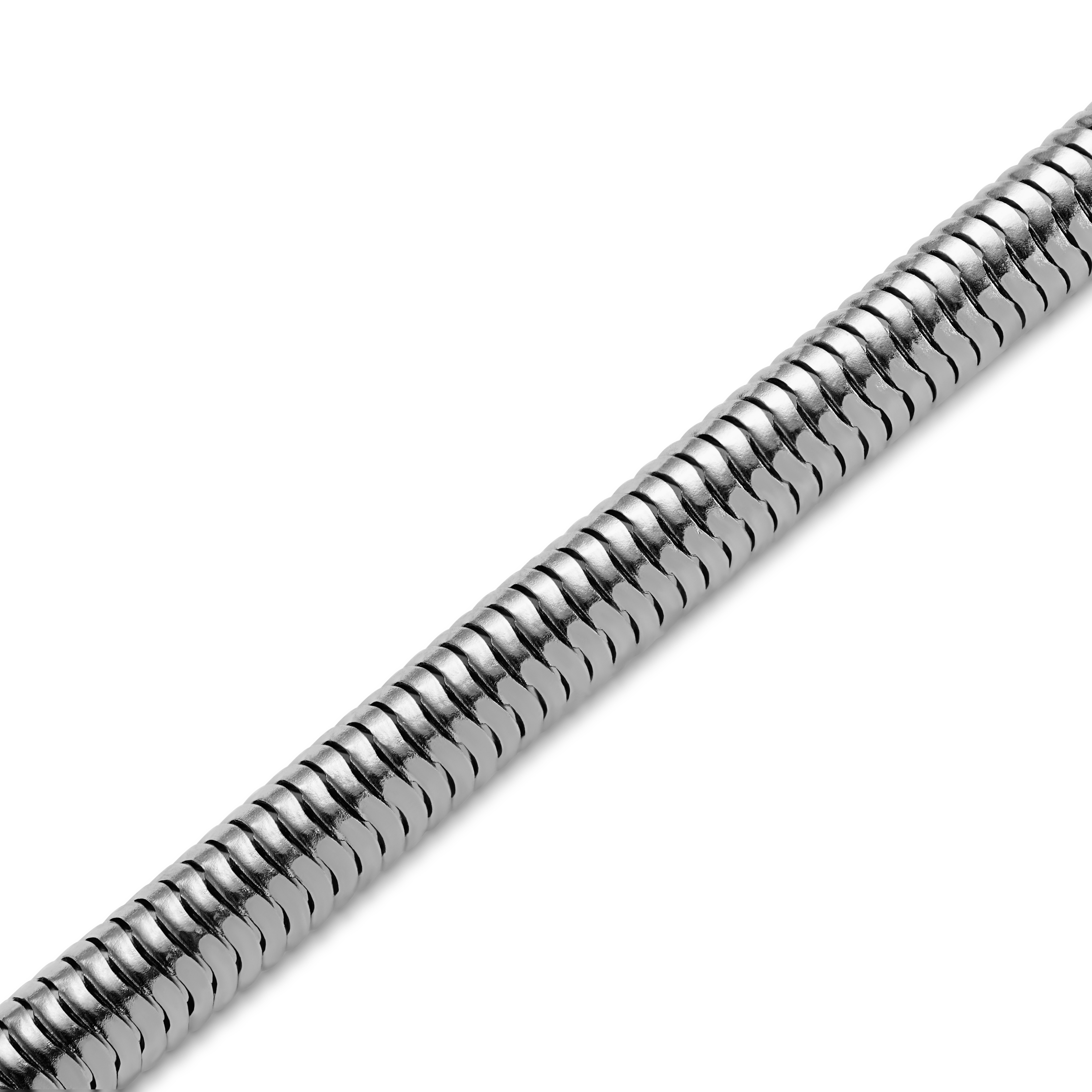 Essentials | 6 mm Silver-Tone Snake Chain Bracelet - 4