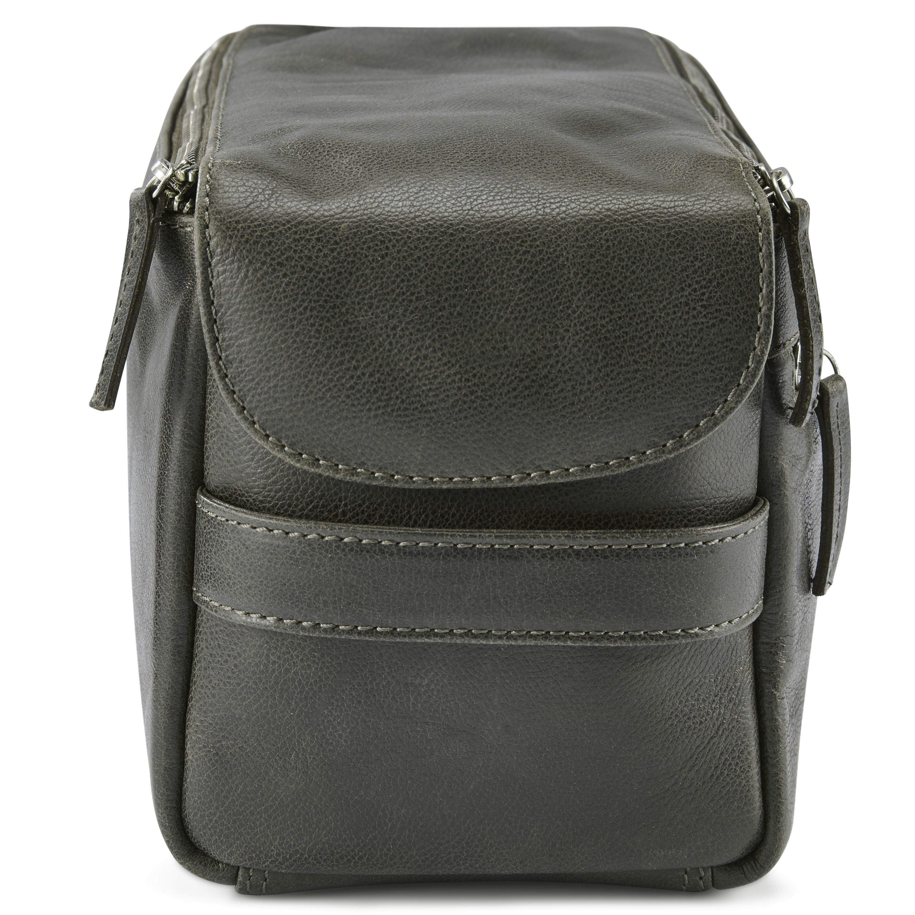 Neceser de cuero gris oscuro Licio XL - 4