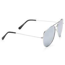 Warren Silver-Tone Aviator Sunglasses - 3 - gallery