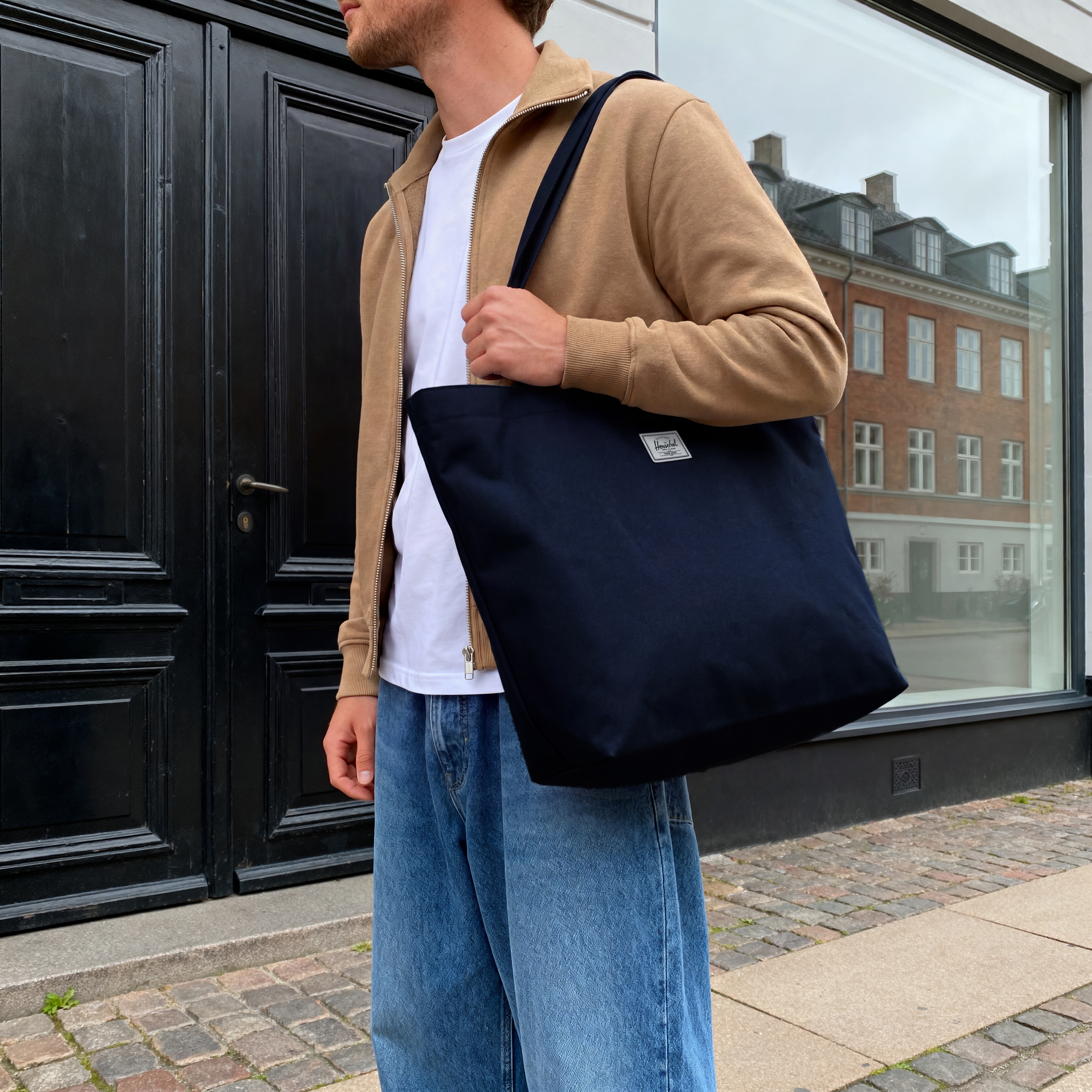 Herschel Classic™ |  Платнена чанта тип Tote, тъмносиня - 3