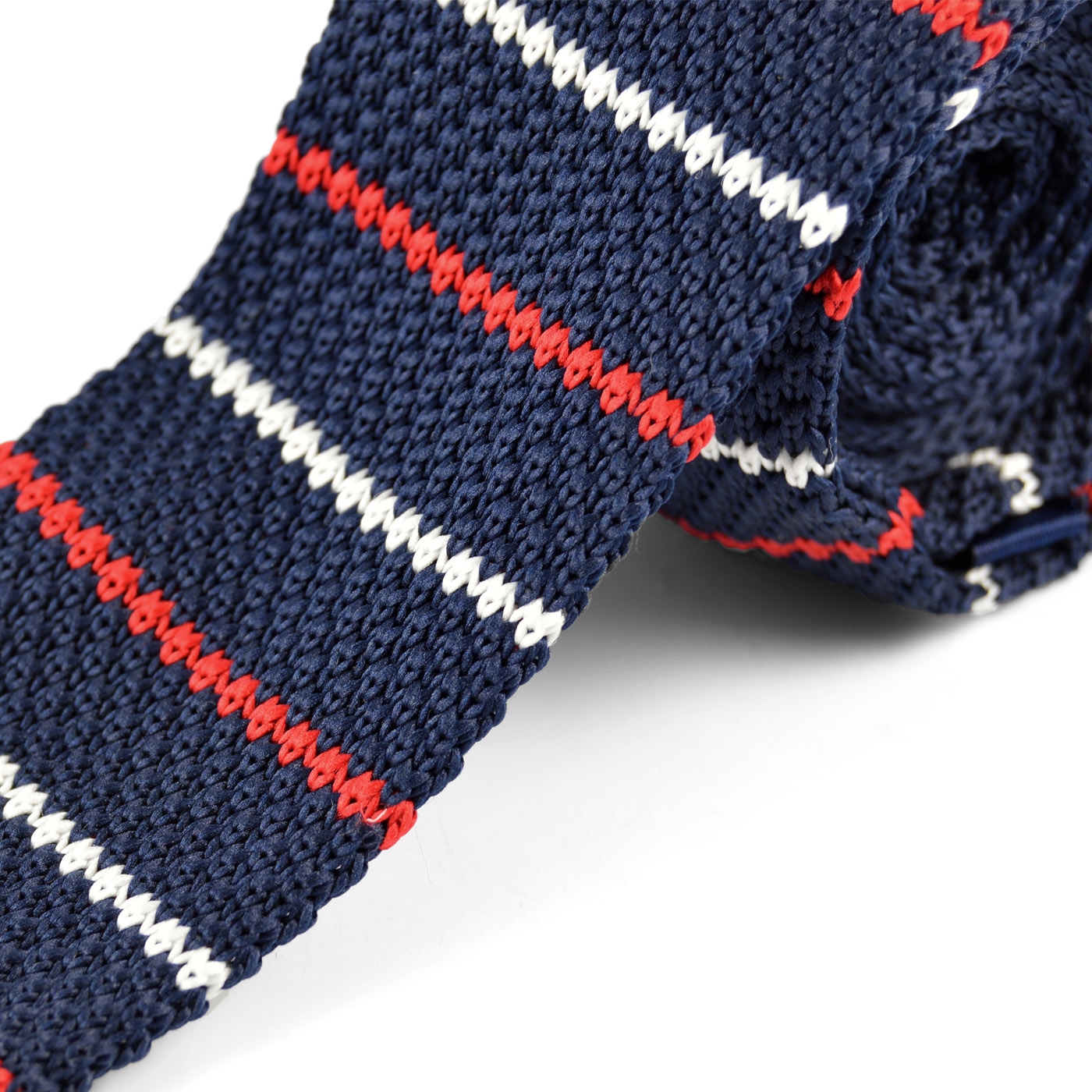 Тъмносиня плетена вратовръзка - 2