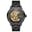 Dante II | Sort Skeleton Klokke med Gulltonede Visere Dante II | Sort Skeleton Klokke med Gulltonede Visere