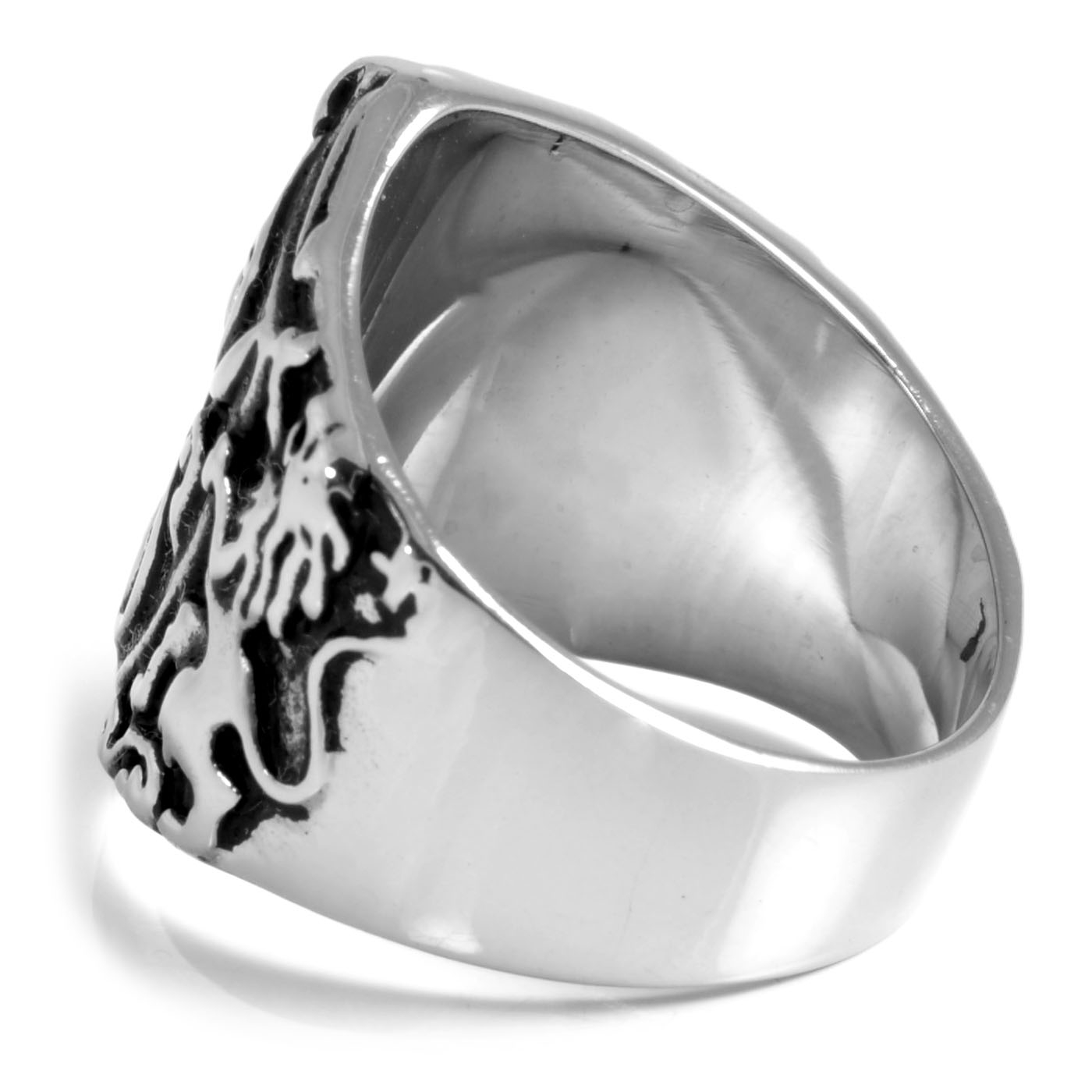 Čelični prsten s mačem i lavom - 3