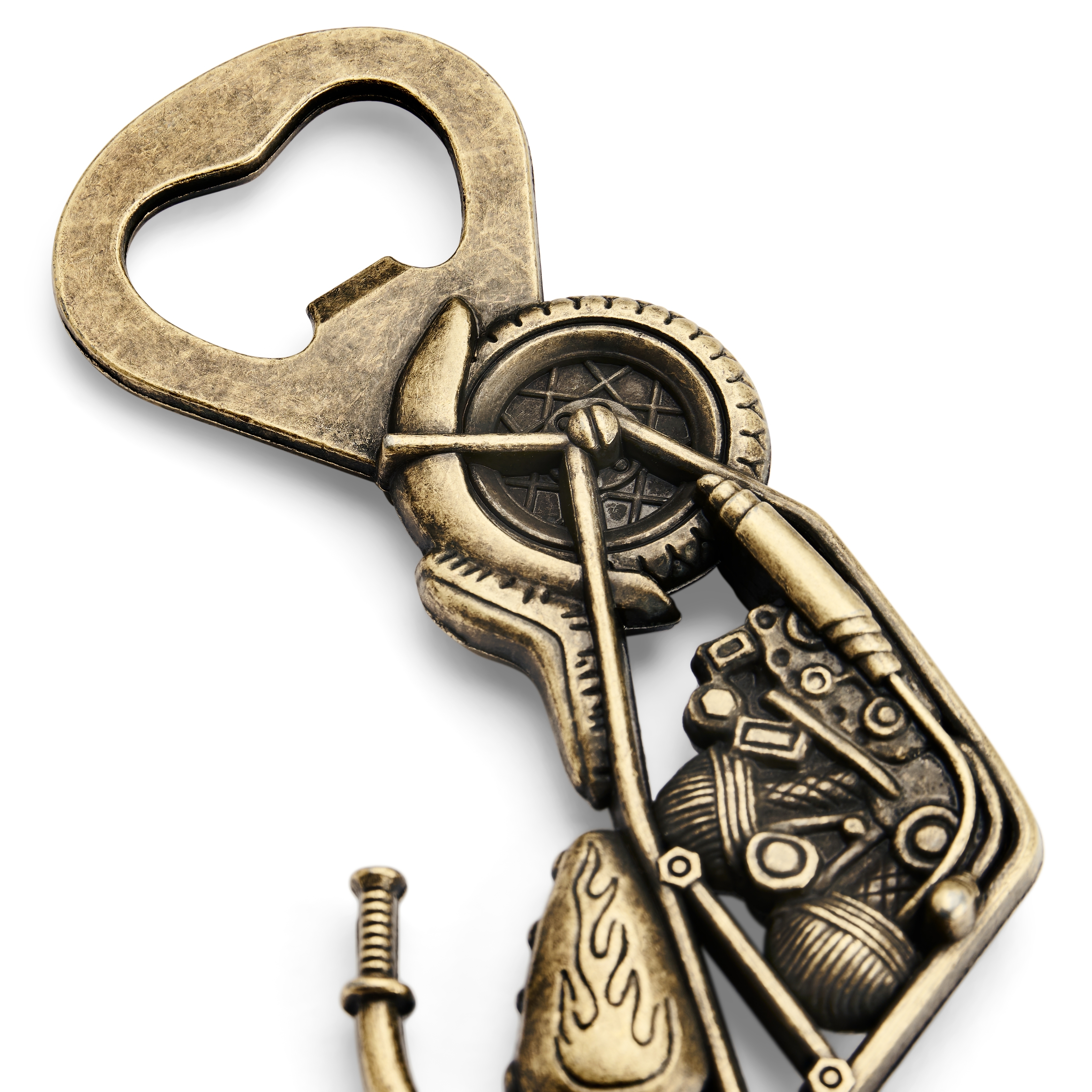 Flaschenöffner | Motorrad | Vintage Goldton - 2