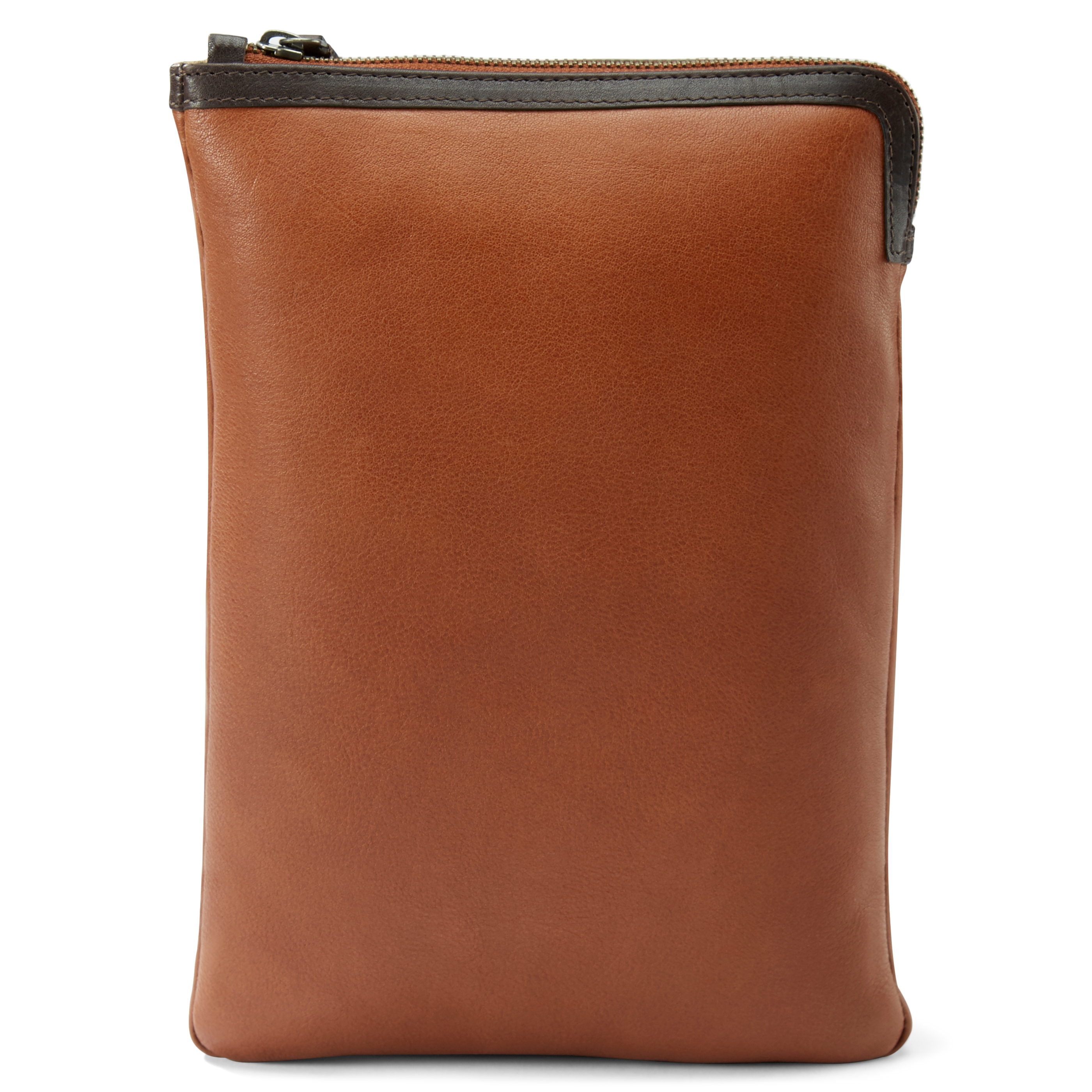 Liam Tankleurig & Donkerbruine Lederen Tablethoes - 3