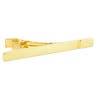 14k Gold Plated 925s Silver Single Groove Tie Clip