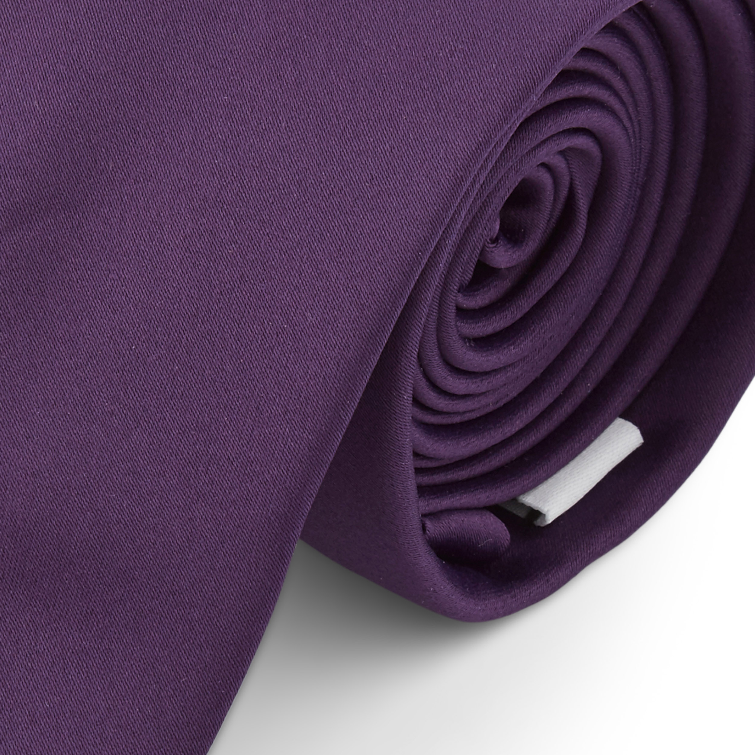 Cravată Basic violet închis 6 cm  - 4