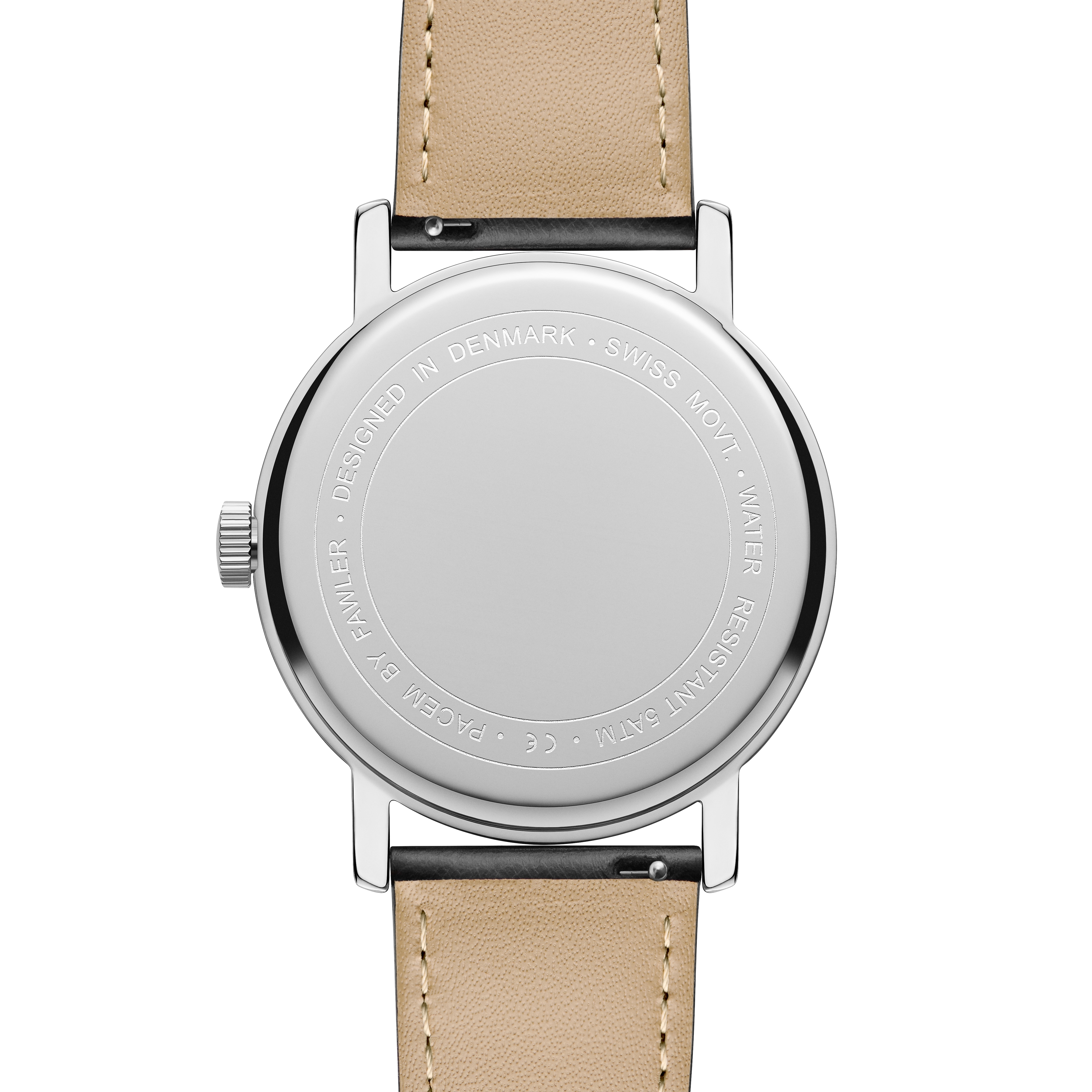 Pacem | Silver-tone & Black Single-Hand 24-Hour Watch - 3