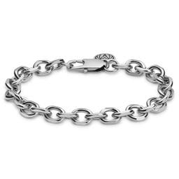 Essentials | 8 mm Silver-Tone Cable Chain Bracelet