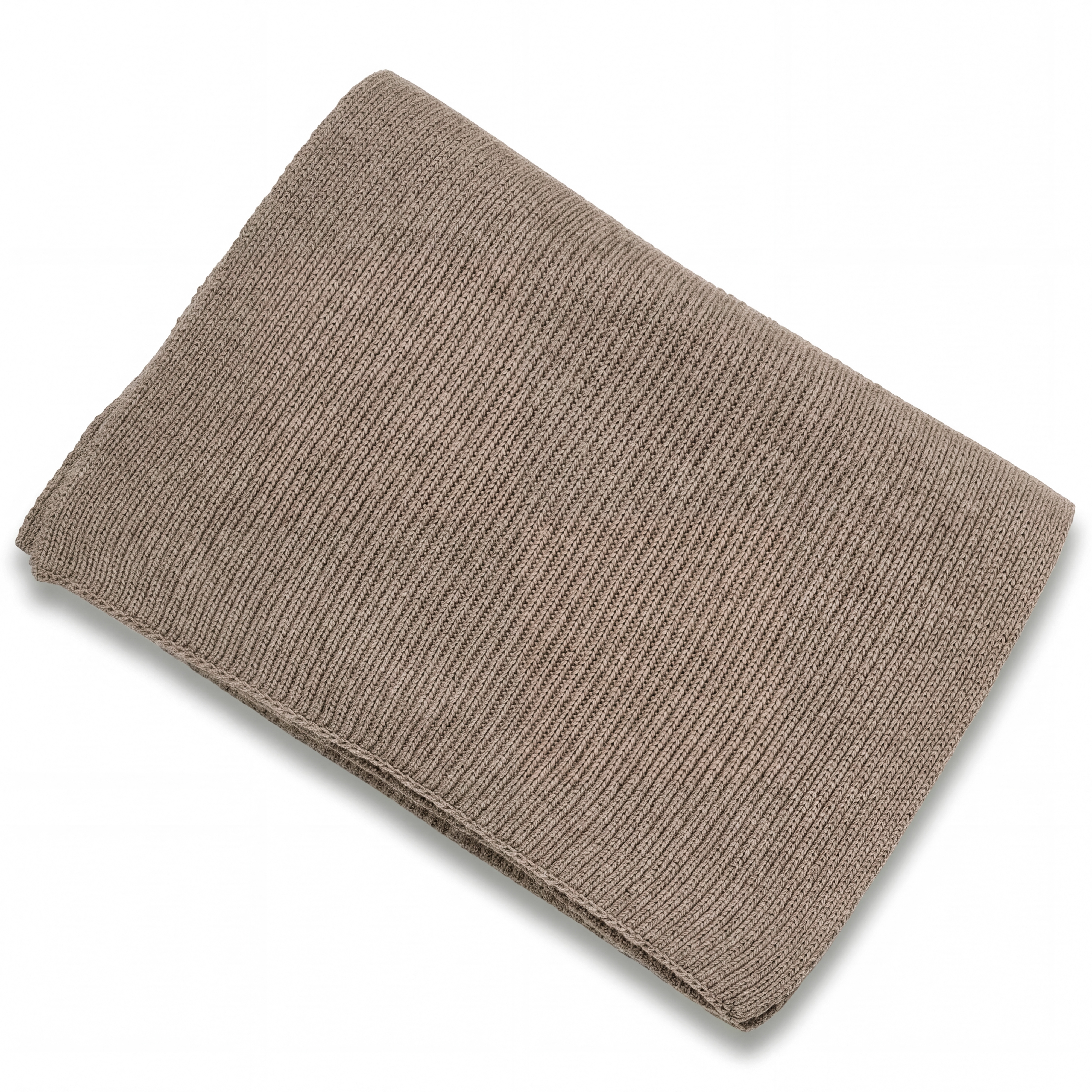 Lumi | Szalik w kolorze taupe o melanżowym splocie - 2